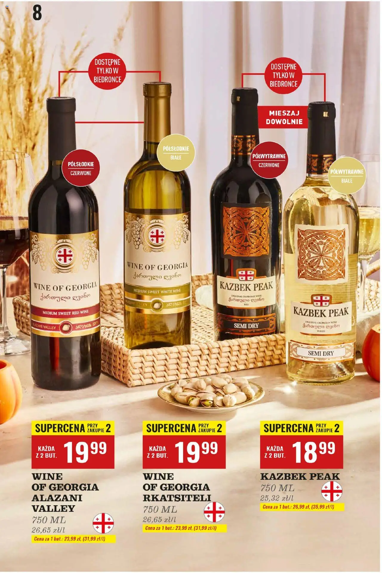 Biedronka gazetka - Czas na toast od 20.10.2025 | Strona: 8 | Produkty: Alazani Valley