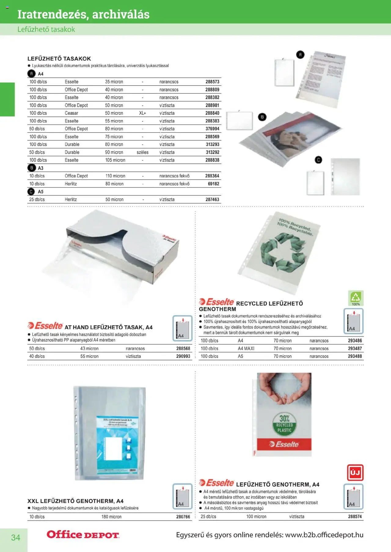 Office Depot akciós ujság - amely érvényes a következő dátumtól: 10.04.2025 | Oldal: 34