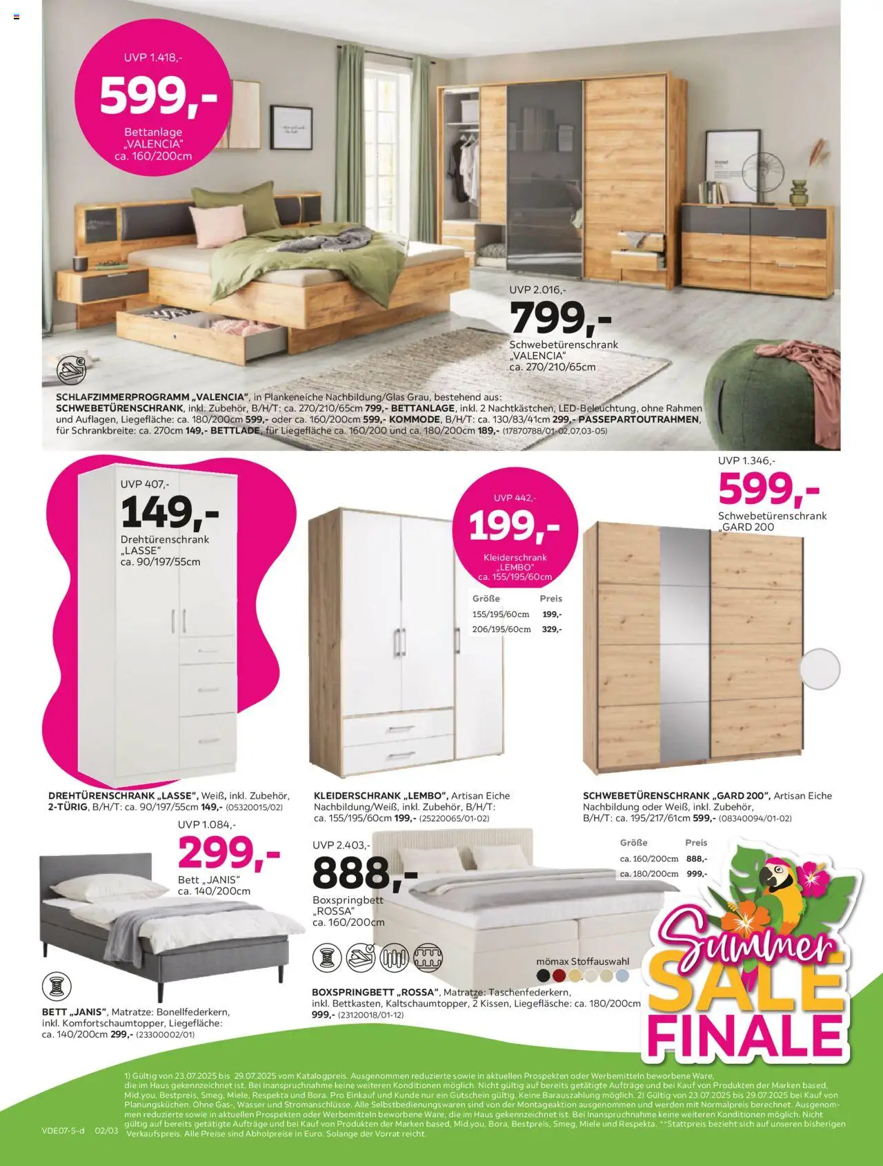 Mömax Prospekt 	 - gültig ab dem 21.07.2025 | Seite: 2 | Produkte: Miele, Kleiderschrank, Drehtürenschrank, Wasser