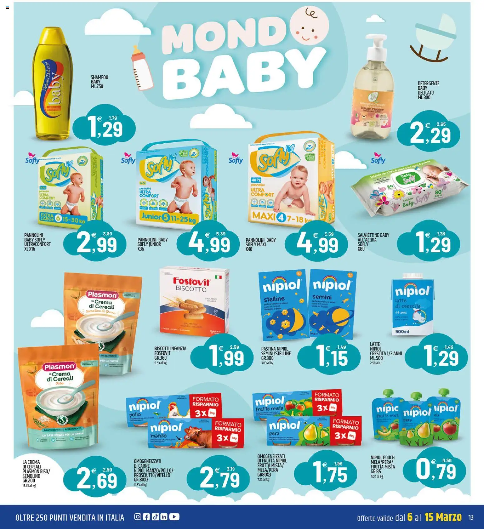 Volantino ARD Discount del 06.03.2026 | Pagina: 13 | Prodotti: Crema, Pannolini, Biscotti, Pera