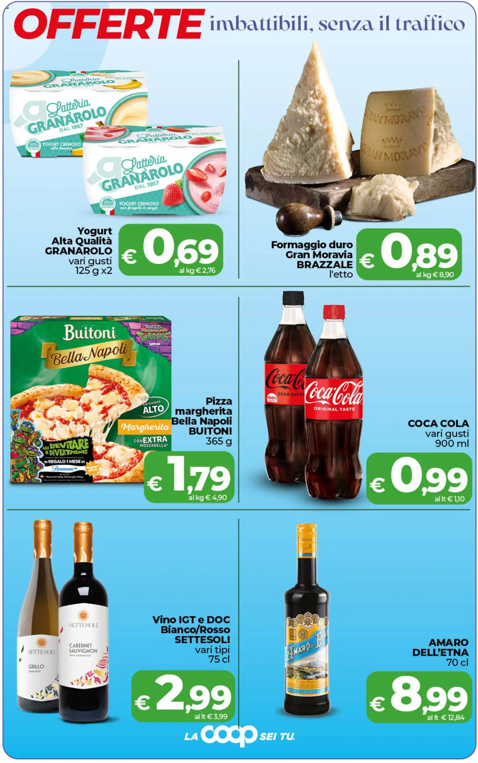 Volantino COOP del 07.04.2026 | Pagina: 3 | Prodotti: Pizza, Fragole, Formaggio, Coca Cola