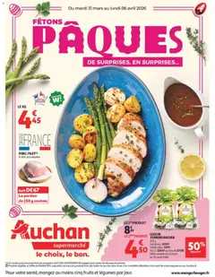 Auchan Pâques - Voorbeeld van een folder van Auchan, geldig van 31.03.2026