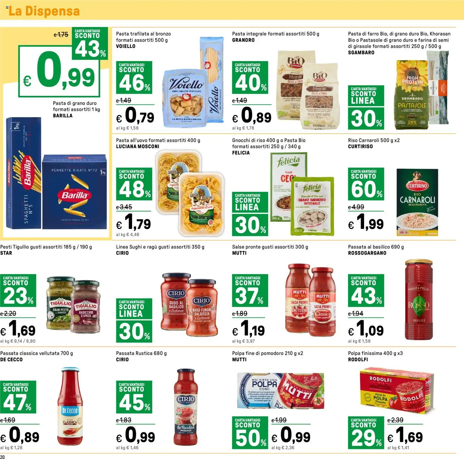 Volantino Iper del 31.12.2025 | Pagina: 20 | Prodotti: Salsa, Farina, Basilico, Ragú