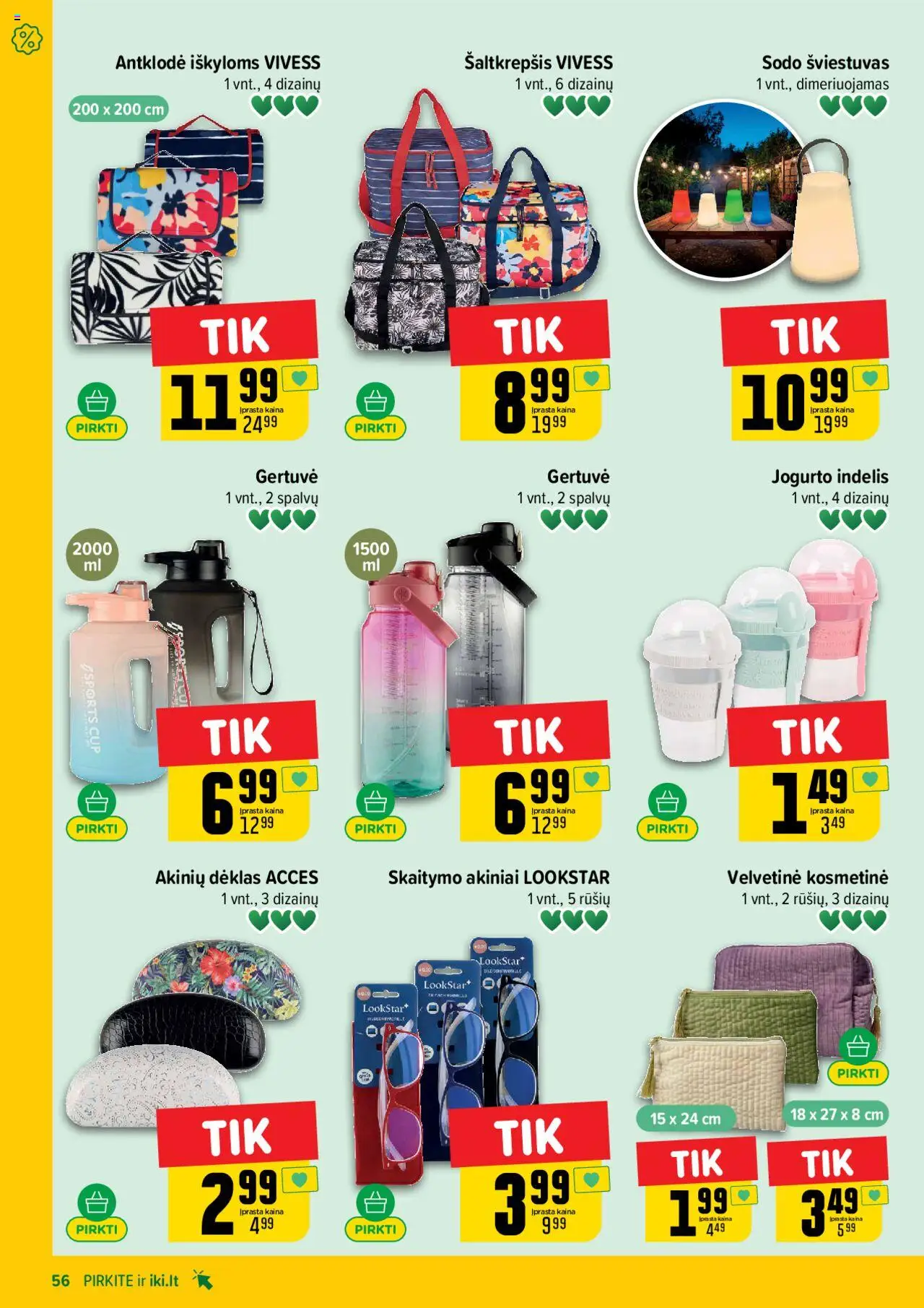 IKI leidinys│galioja nuo 14.07.2025 | Puslapis: 56 | Prekių: Antklodė, Dėklas, Akiniai
