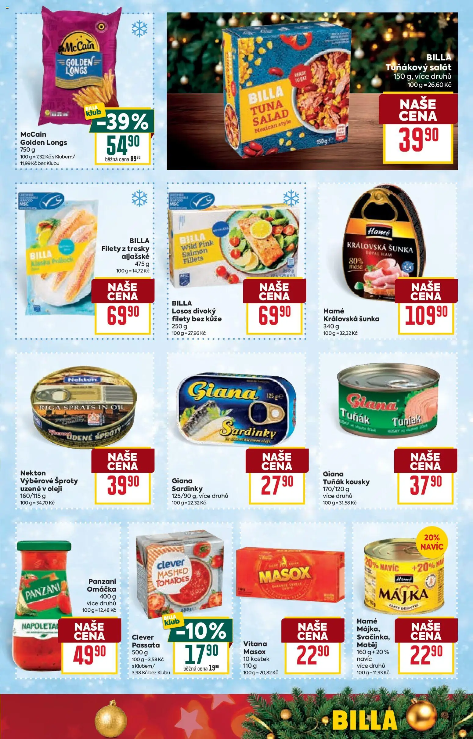 Billa Velký leták od 17.12.2025 | Strana: 29 | Produkty: Tuňák, Losos, Clever, Tuňákový salát