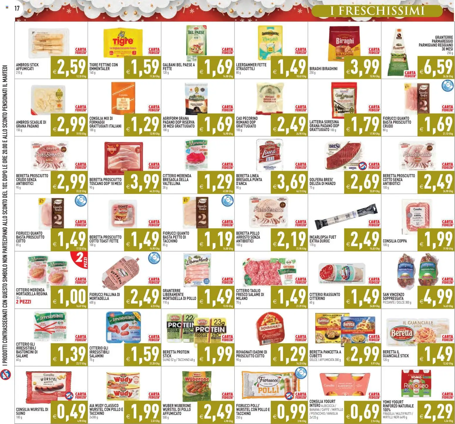 Volantino PIM Supermercati del 06.12.2025 | Pagina: 17 | Prodotti: Manzo, Prosciutto, Mortadella, Guanciale