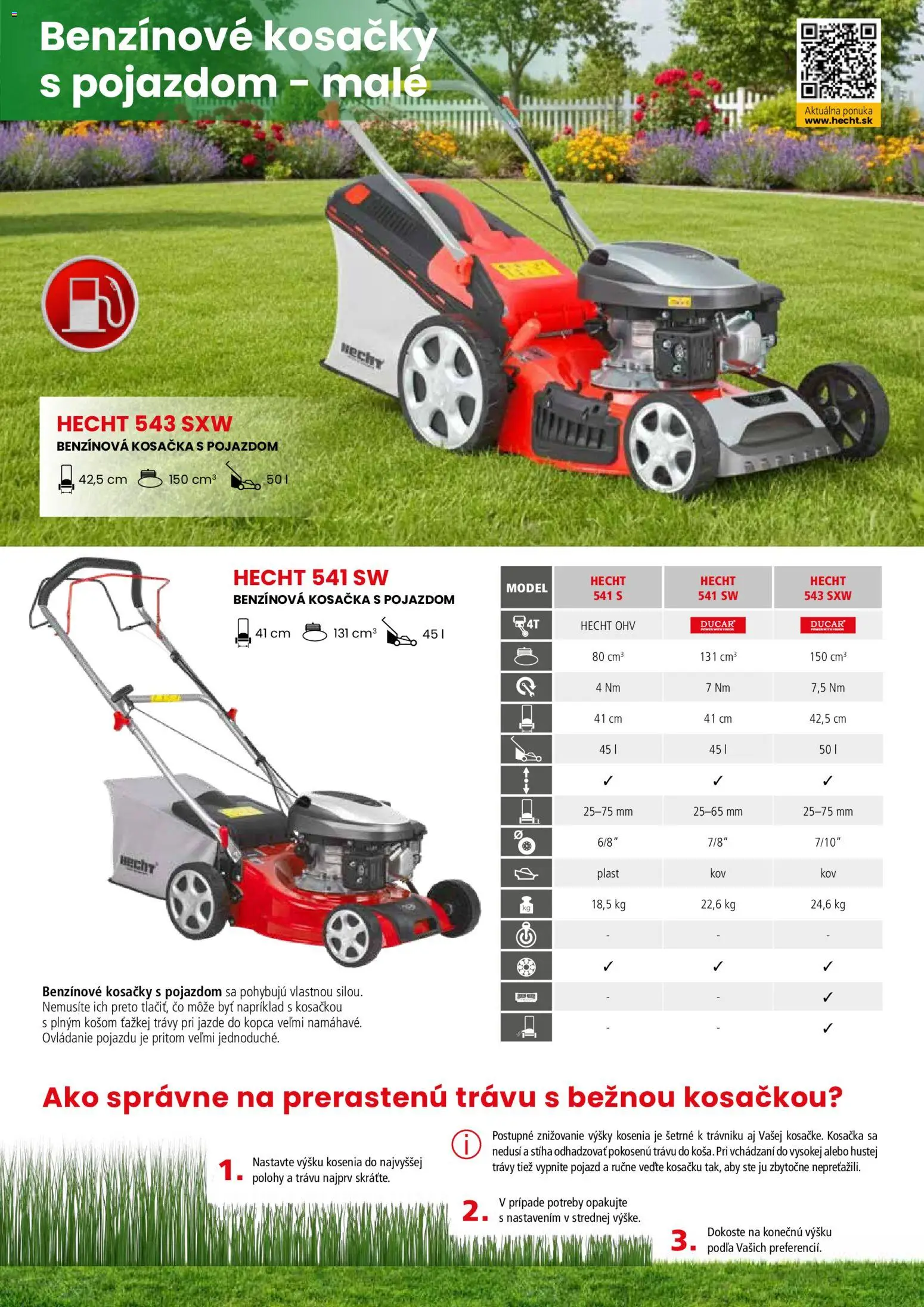 Nové Hecht akcie – leták je platný od 19.02.2026 | Strana: 9 | Produkty: Kosačka, Kosačky