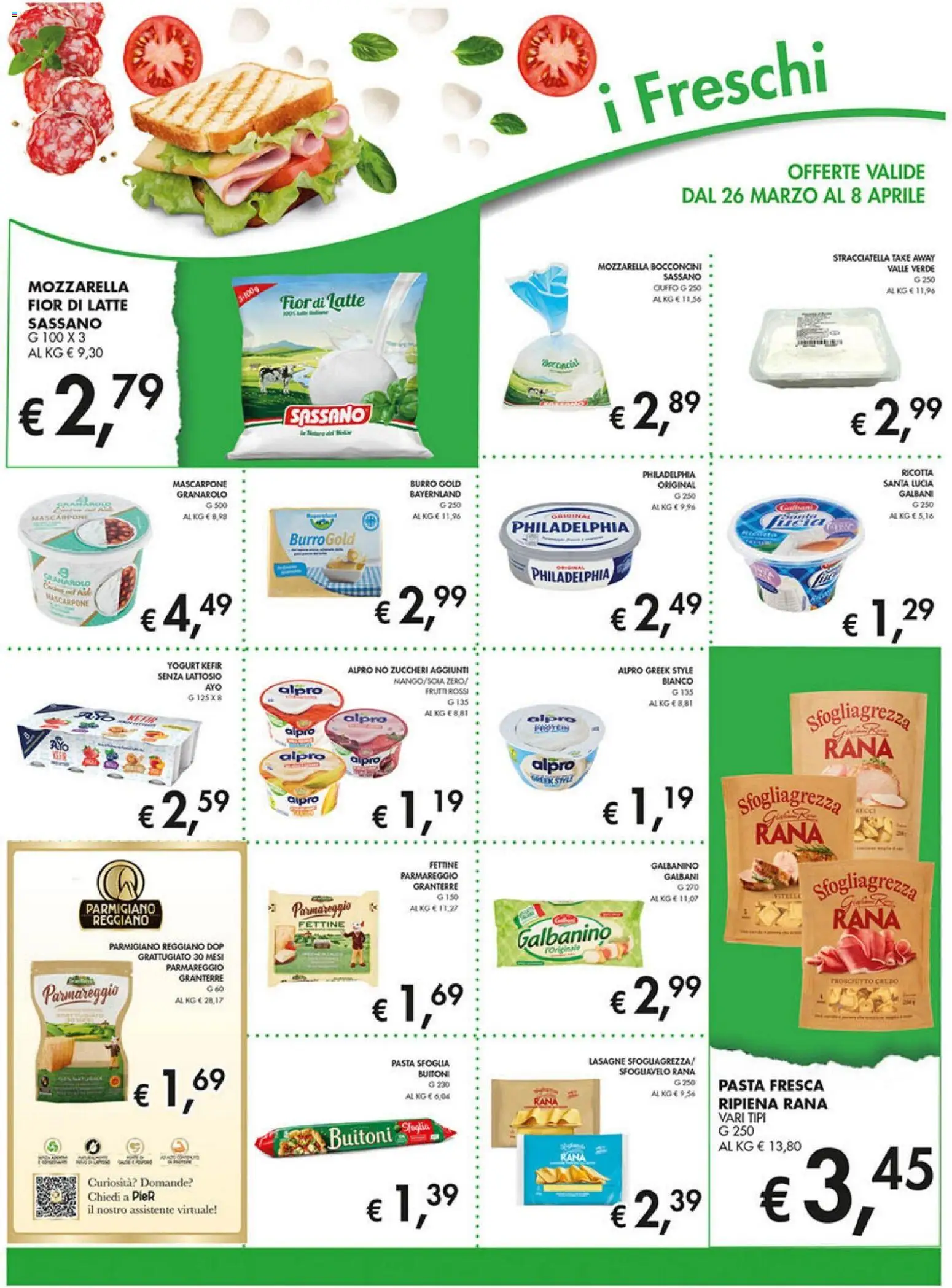 Volantino Coal del 26.03.2026 | Pagina: 6 | Prodotti: Pasta sfoglia, Burro, Pasta, Stracciatella