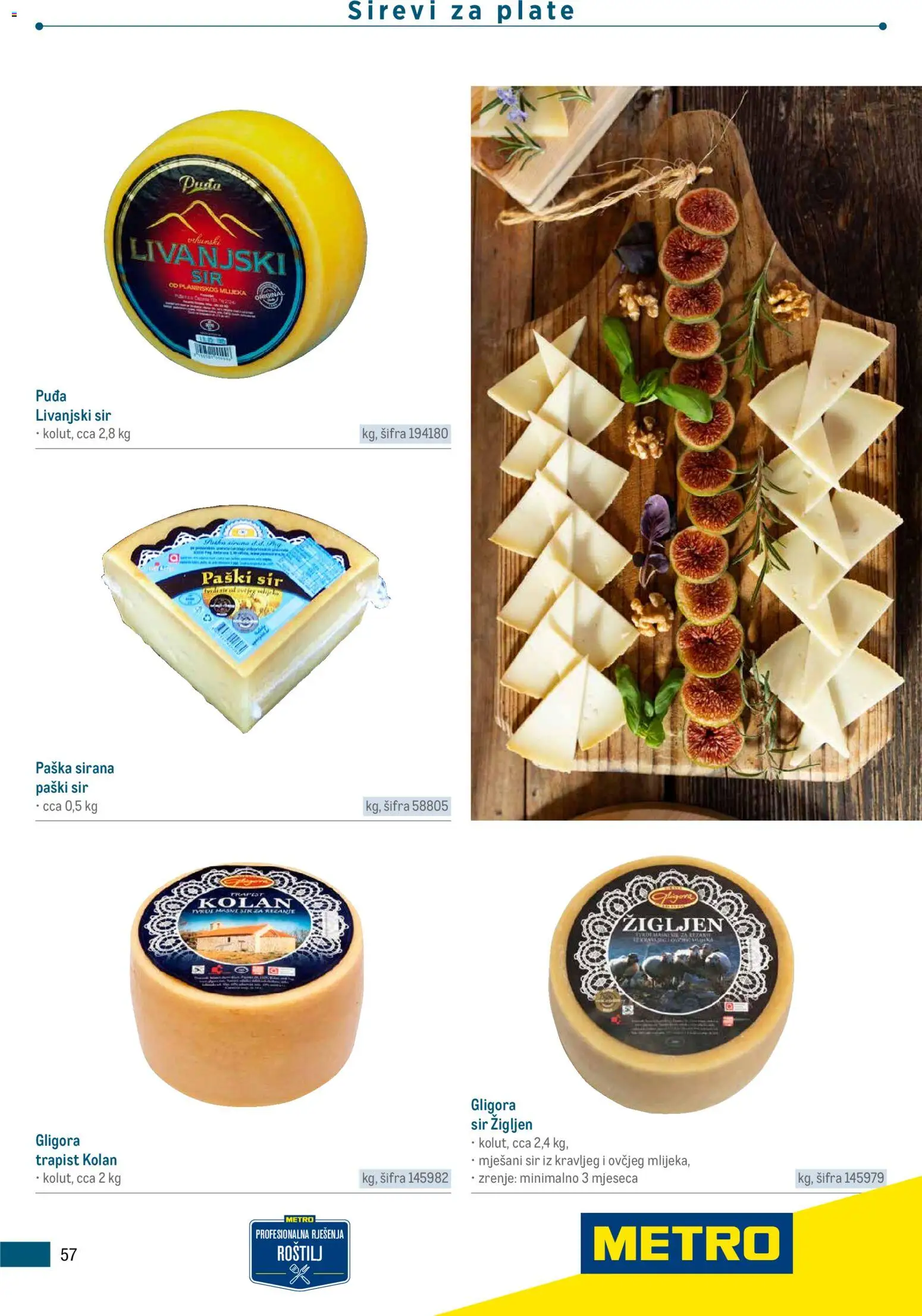 Metro katalog | vrijedi od 05.03.2026 | Stranica: 57 | Proizvodi: Roštilj, Sir, Trapist