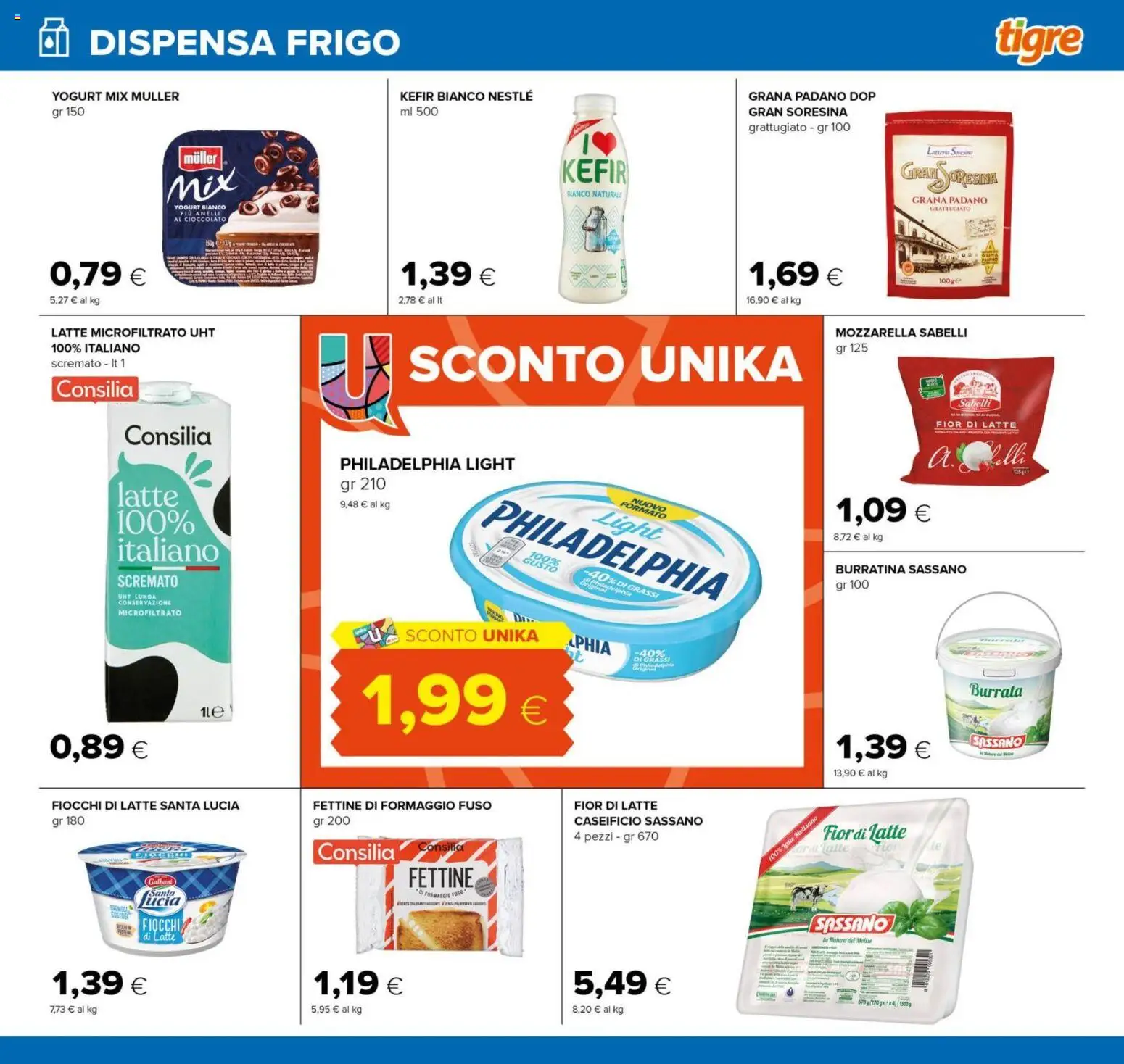 Volantino Tigre del 03.01.2026 | Pagina: 7 | Prodotti: Cioccolato, Latte, Formaggio, Burrata