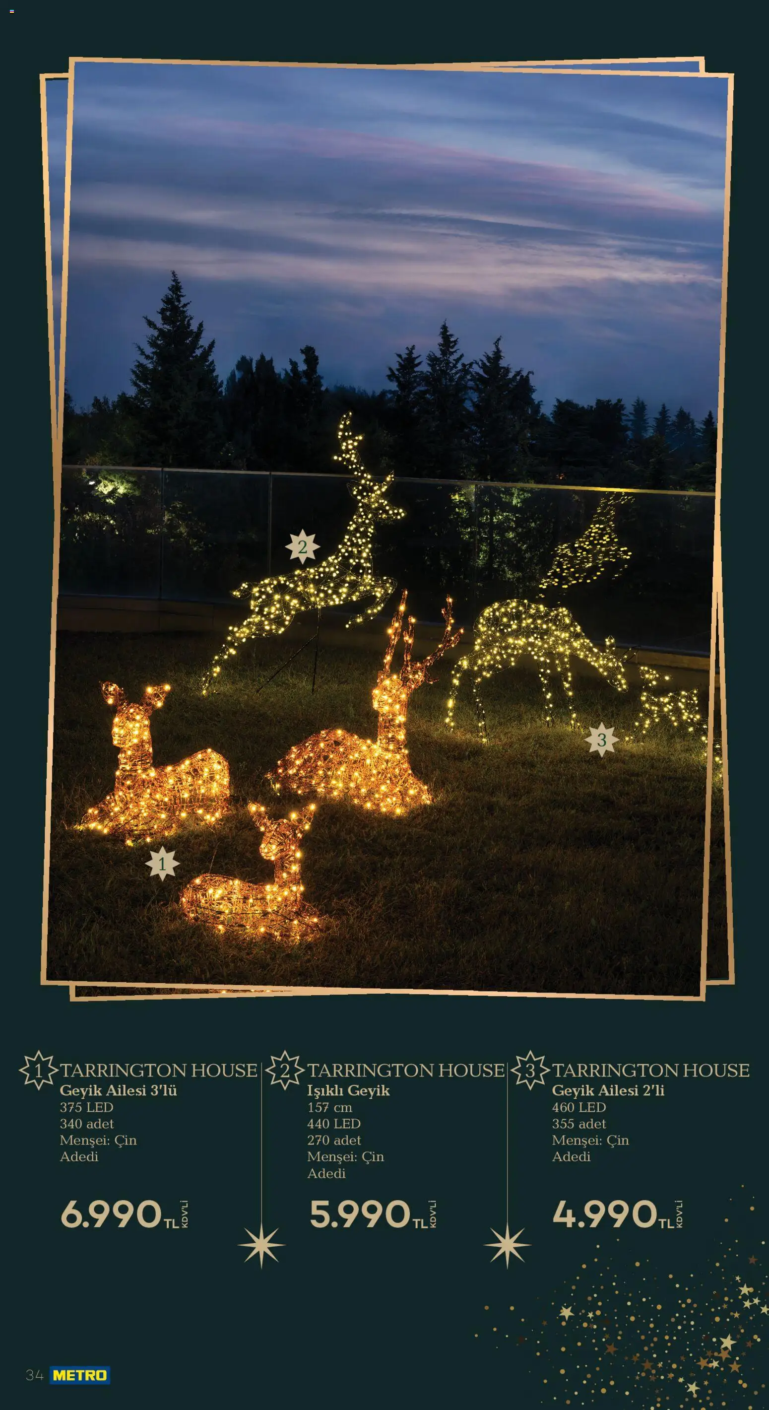 Metro - Yılbaşı Dekorasyon Kataloğu - 18.11.2025 tarihinden itibaren geçerlidir | Sayfa: 34 | Ürünler: Cin