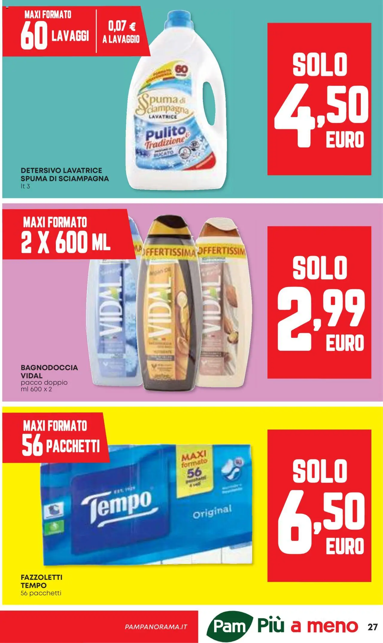 Volantino Panorama del 09.10.2025 | Pagina: 27 | Prodotti: Fazzoletti, Lavatrice