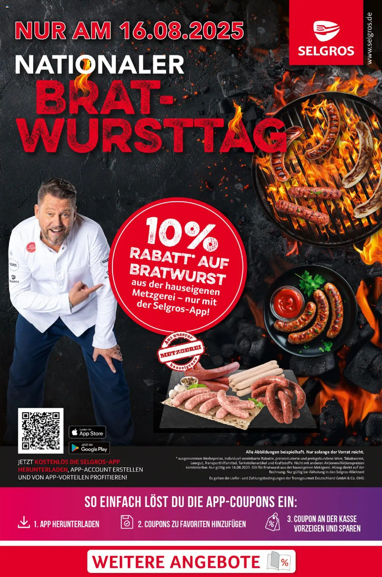 Selgros Bratwursttag  - gültig ab dem 16.08.2025 | Seite: 1 | Produkte: Bratwurst