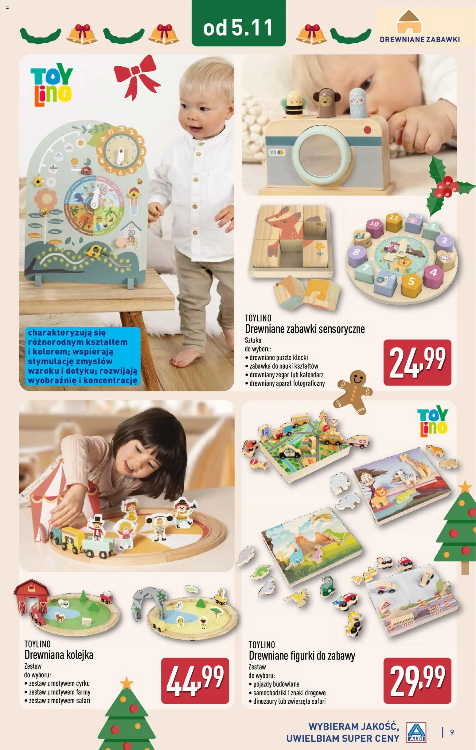 Aldi Gazetka - Katalog zabawek od 05.11.2025 | Strona: 9 | Produkty: Aparat fotograficzny, Kalendarz, Zegar, Figurki