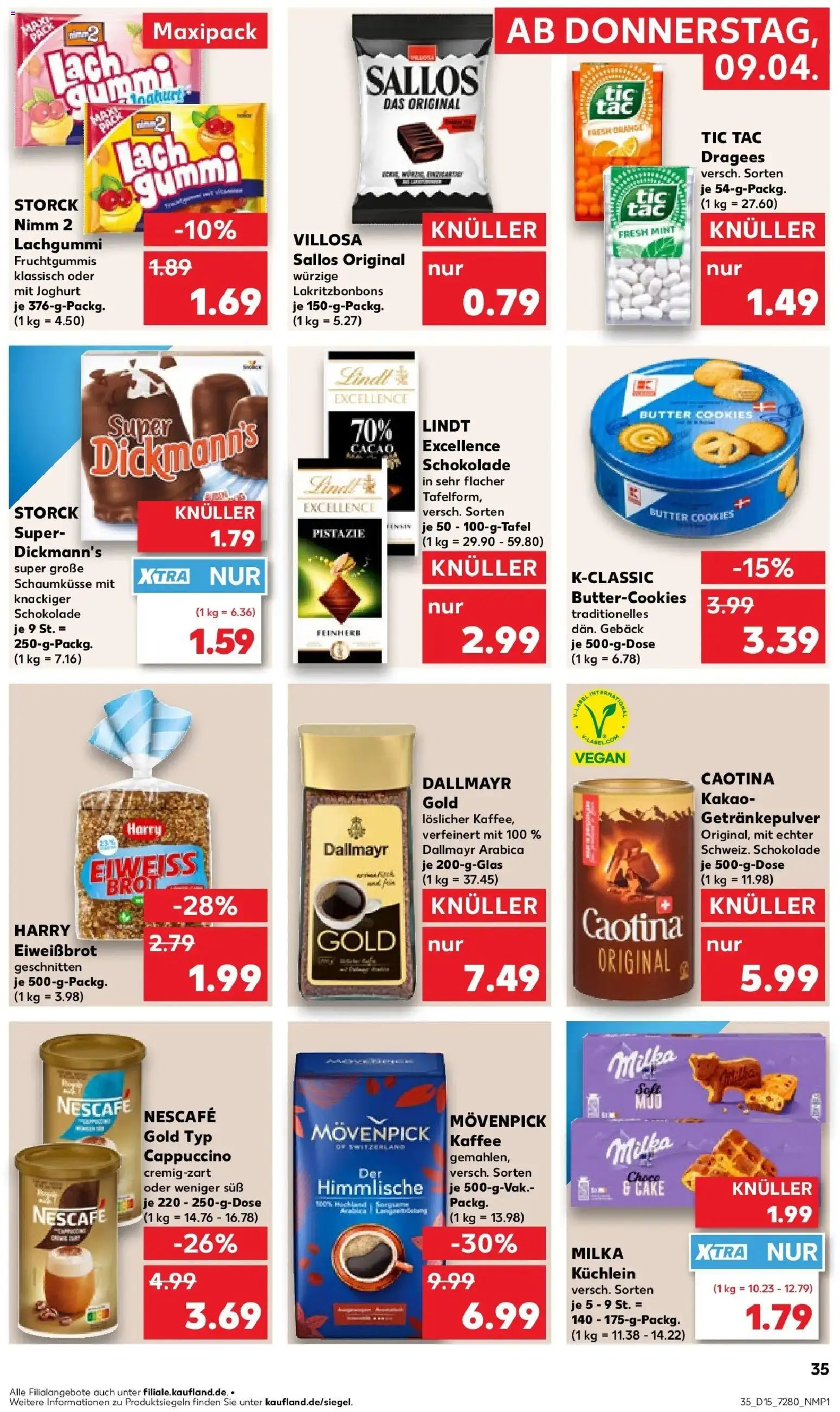 Kaufland Prospekt Kassel	 – gültig ab 07.04.2026 | Seite: 47 | Produkte: Nescafe, Dallmayr, Movenpick kaffee, Lindt