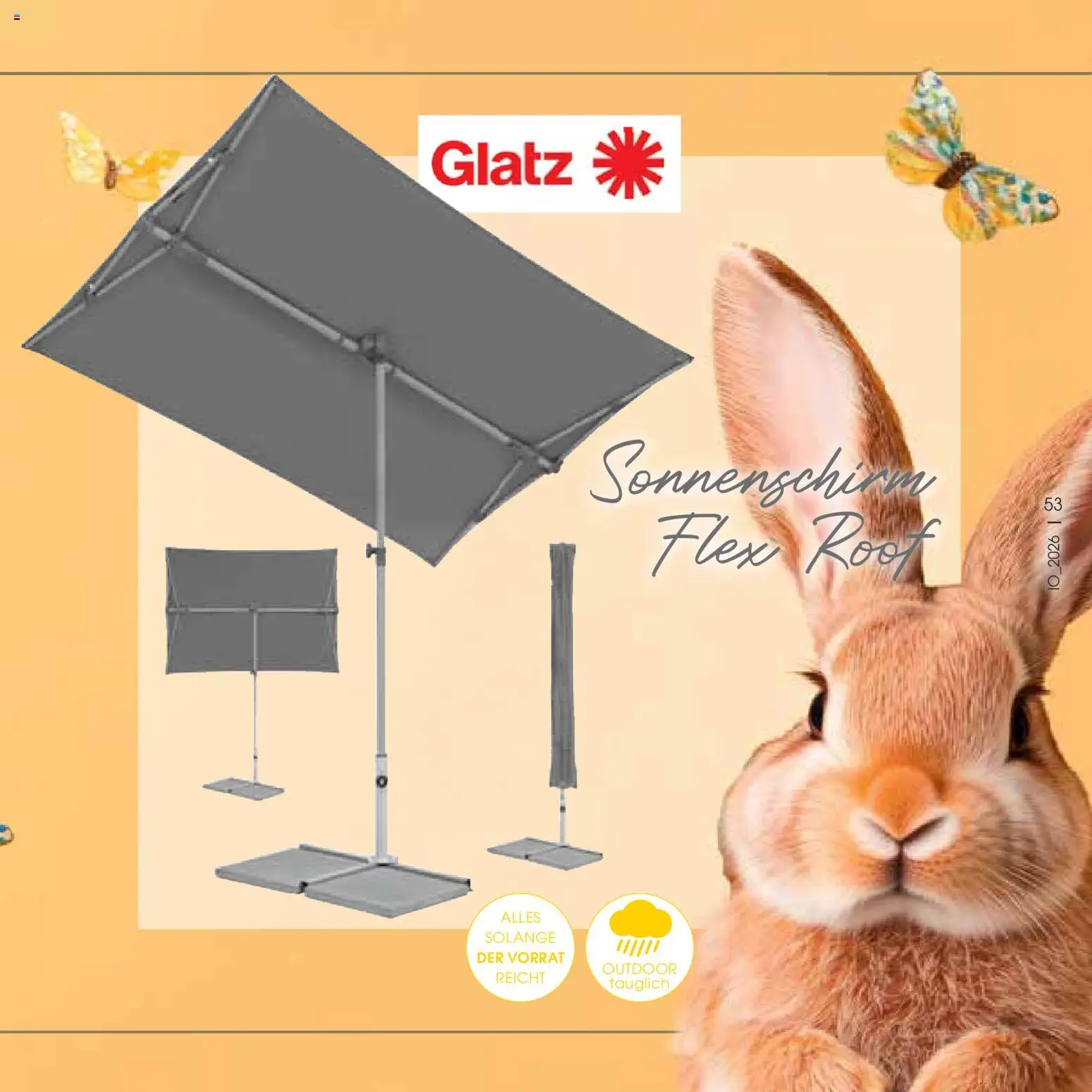 Zurbrüggen Oster-Journal – gültig ab 23.03.2026 | Seite: 53 | Produkte: Sonnenschirm