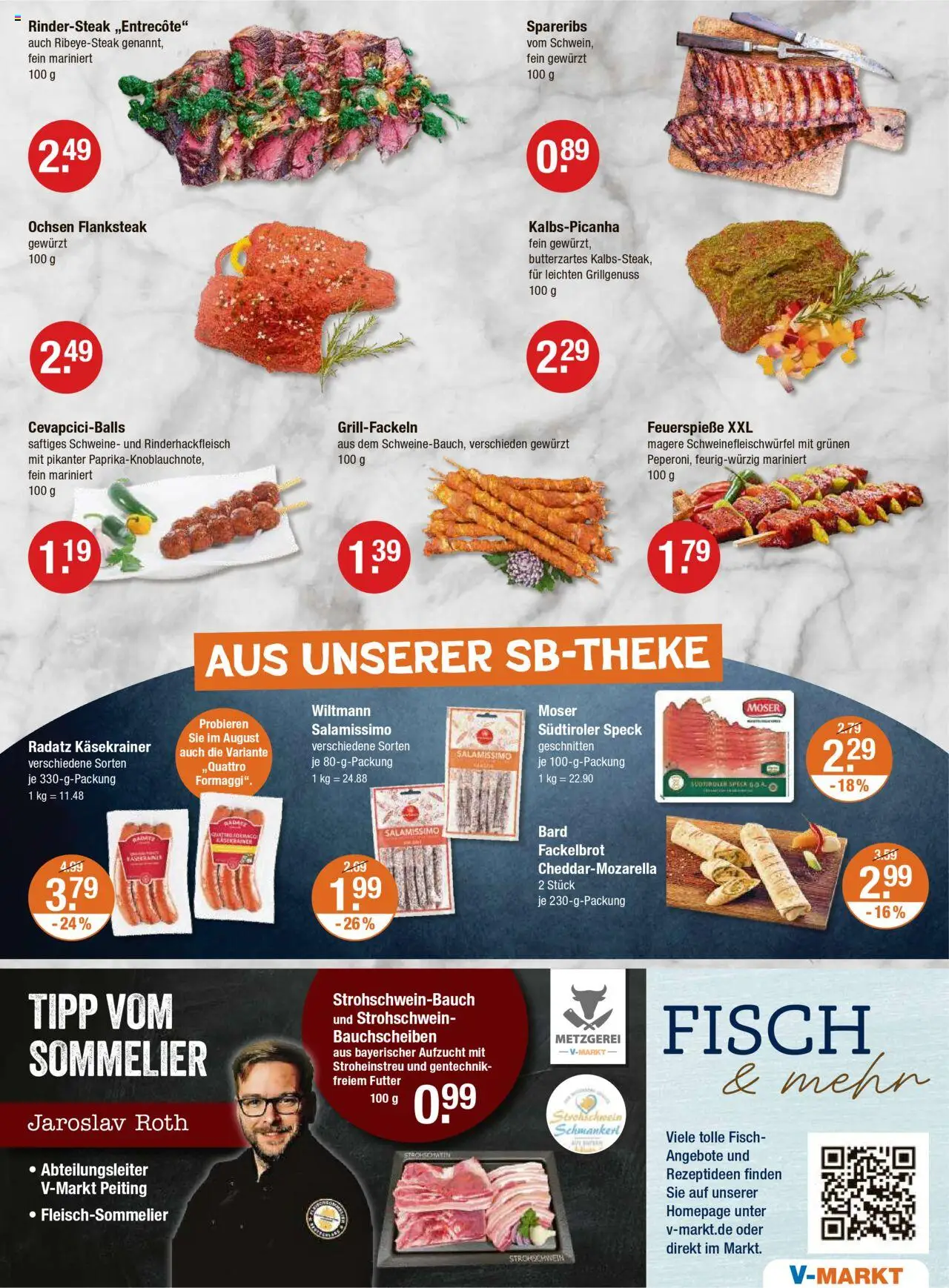V-Markt - M&#252;nchen - gültig ab dem 14.08.2025 | Seite: 7 | Produkte: Käsekrainer, Fisch