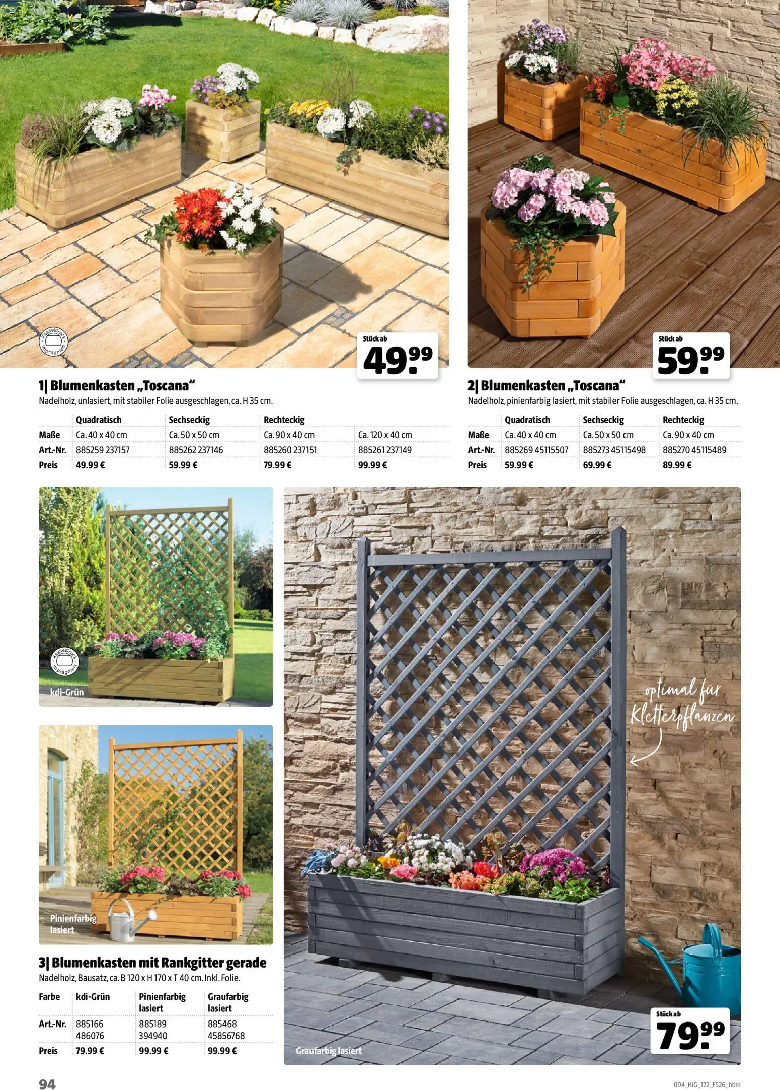 Hagebau Gartengestaltungsortiment – gültig ab 02.03.2026 | Seite: 94