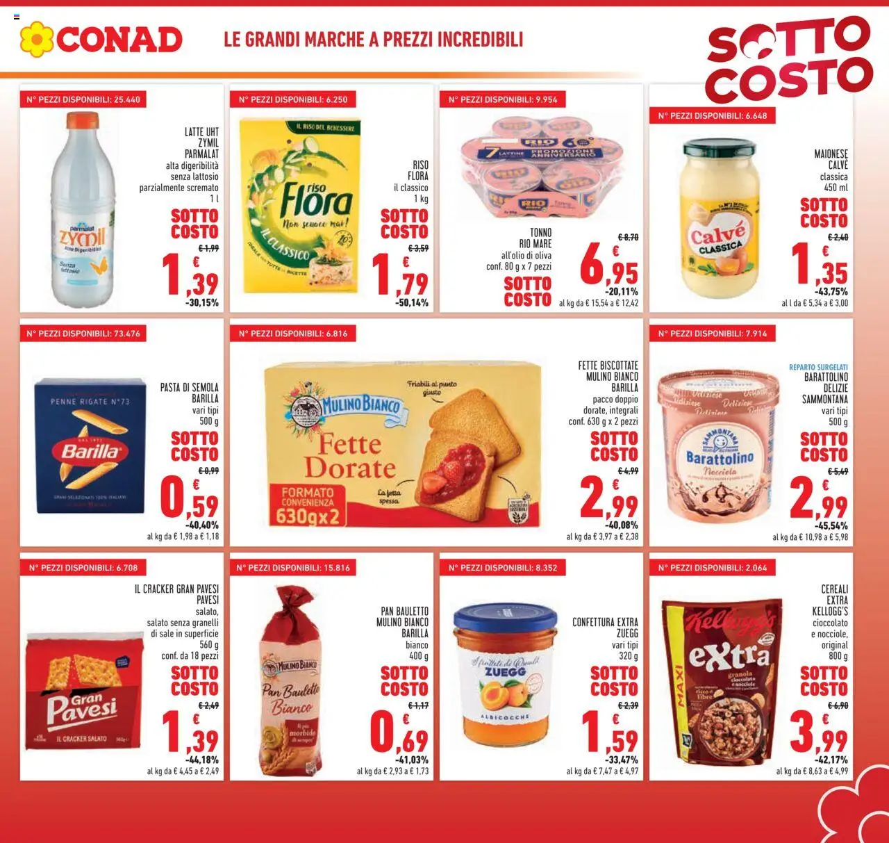 Volantino Conad del 05.06.2025 | Pagina: 3 | Prodotti: Sale, Latte, Albicocche, Penne