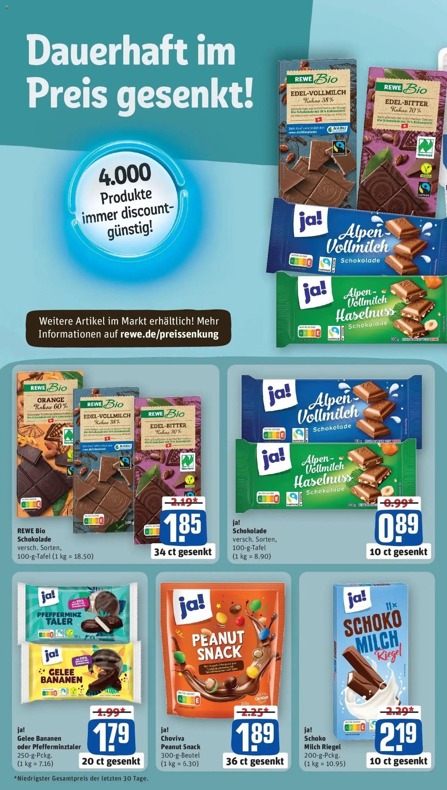 Rewe prospekt Berlin / Friedrichshain	 – gültig ab 02.02.2026 | Seite: 2 | Produkte: Milch, Schokolade, Bananen