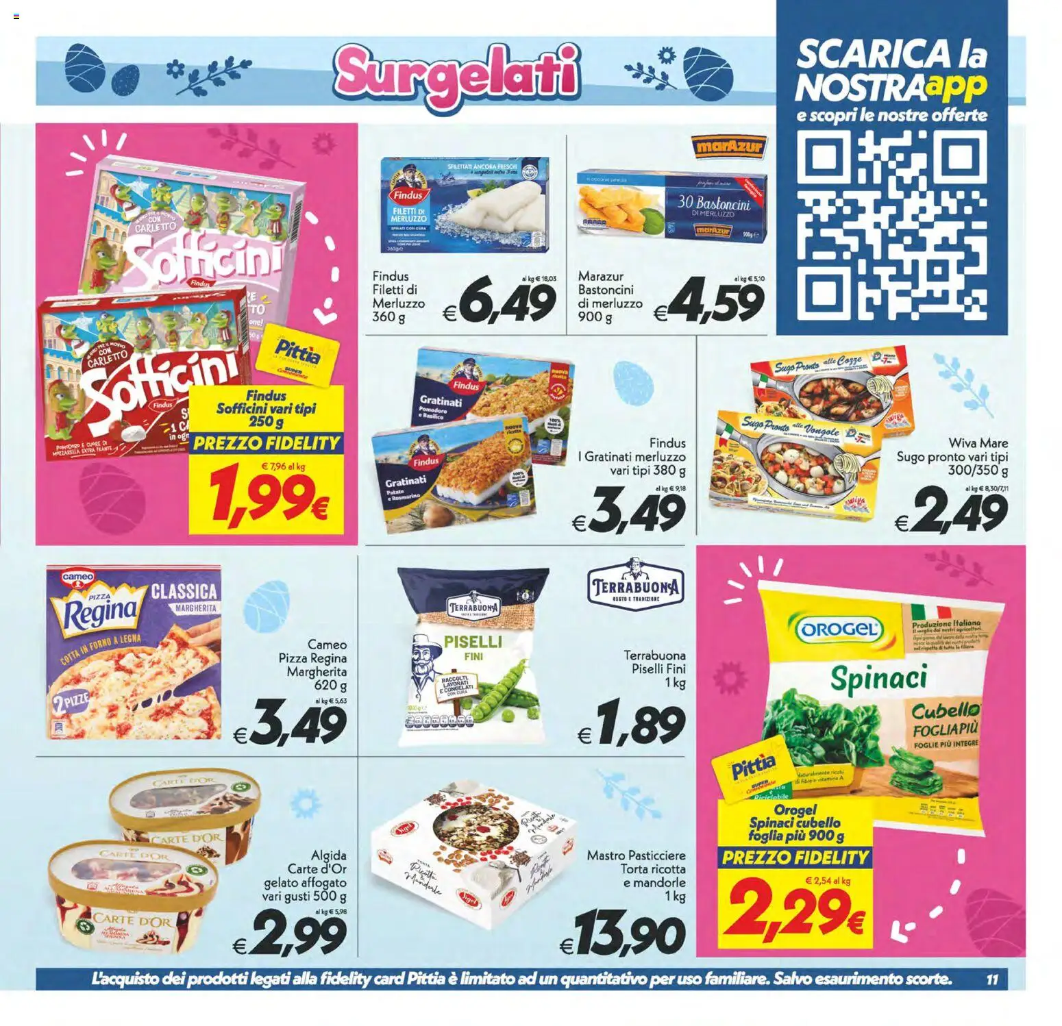 Volantino SuperConveniente del 27.03.2026 | Pagina: 11 | Prodotti: Rosmarino, Pizza, Patate, Sugo
