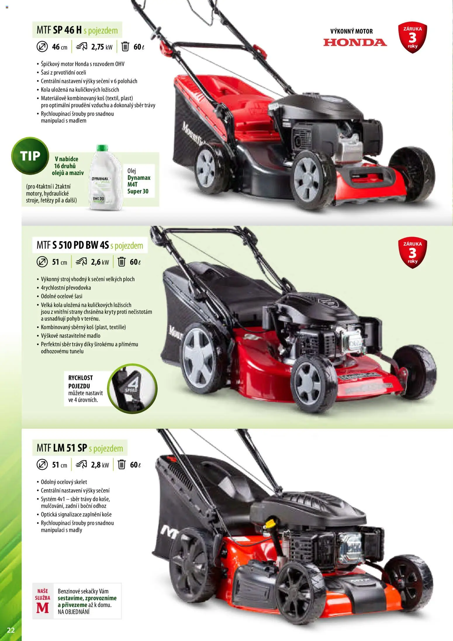 Mountfield katalog od 02.04.2026 | Strana: 22 | Produkty: Olej, Madlo, Koš, Kola