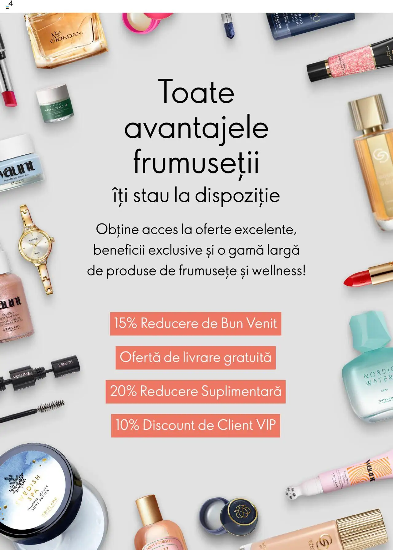 Noul catalog Oriflame – valabil de la 09.07.2024 | Pagină: 4 | Produse: Body