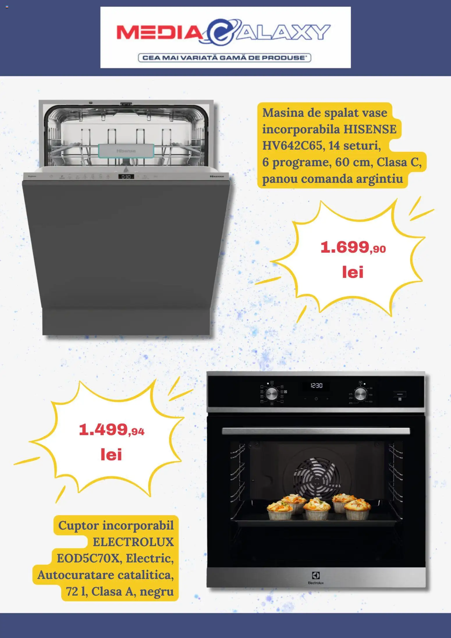 Noul catalog Media Galaxy – valabil de la 11.12.2025 | Pagină: 6 | Produse: Mașină De Spălat, Cuptor, Mașină De Spălat Vase