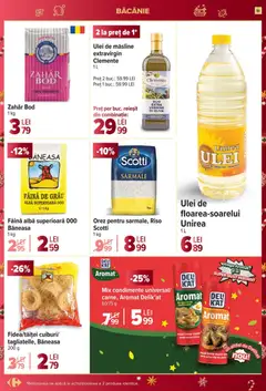 Ofertele Carrefour valabile de la 10.12.2025 | Pagină: 18 | Produse: Ulei, Făină, Bant, Zahăr