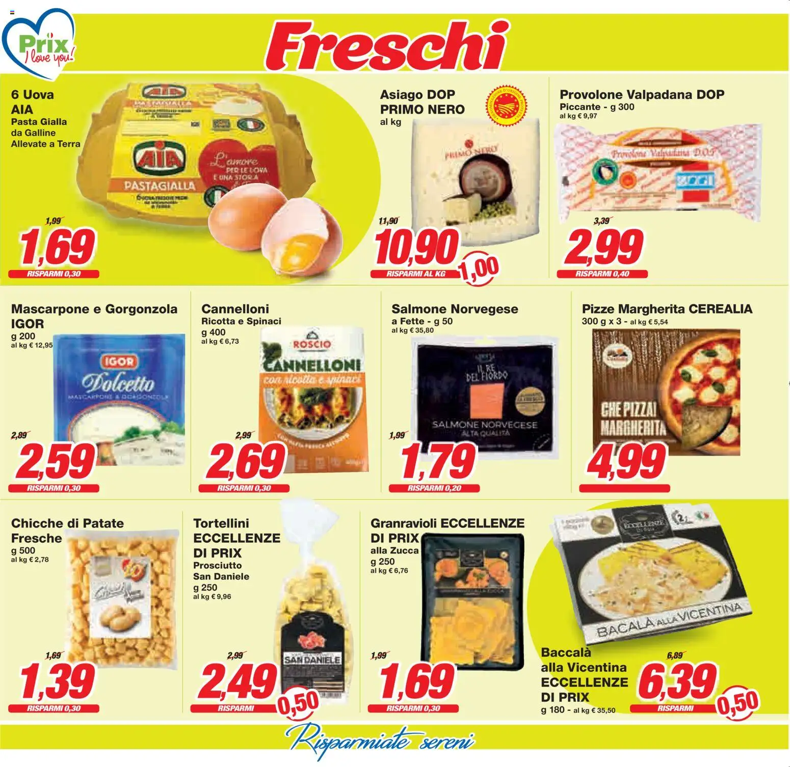 Volantino Prix del 16.03.2026 | Pagina: 12 | Prodotti: Provolone, Pasta, Zucca, Terra