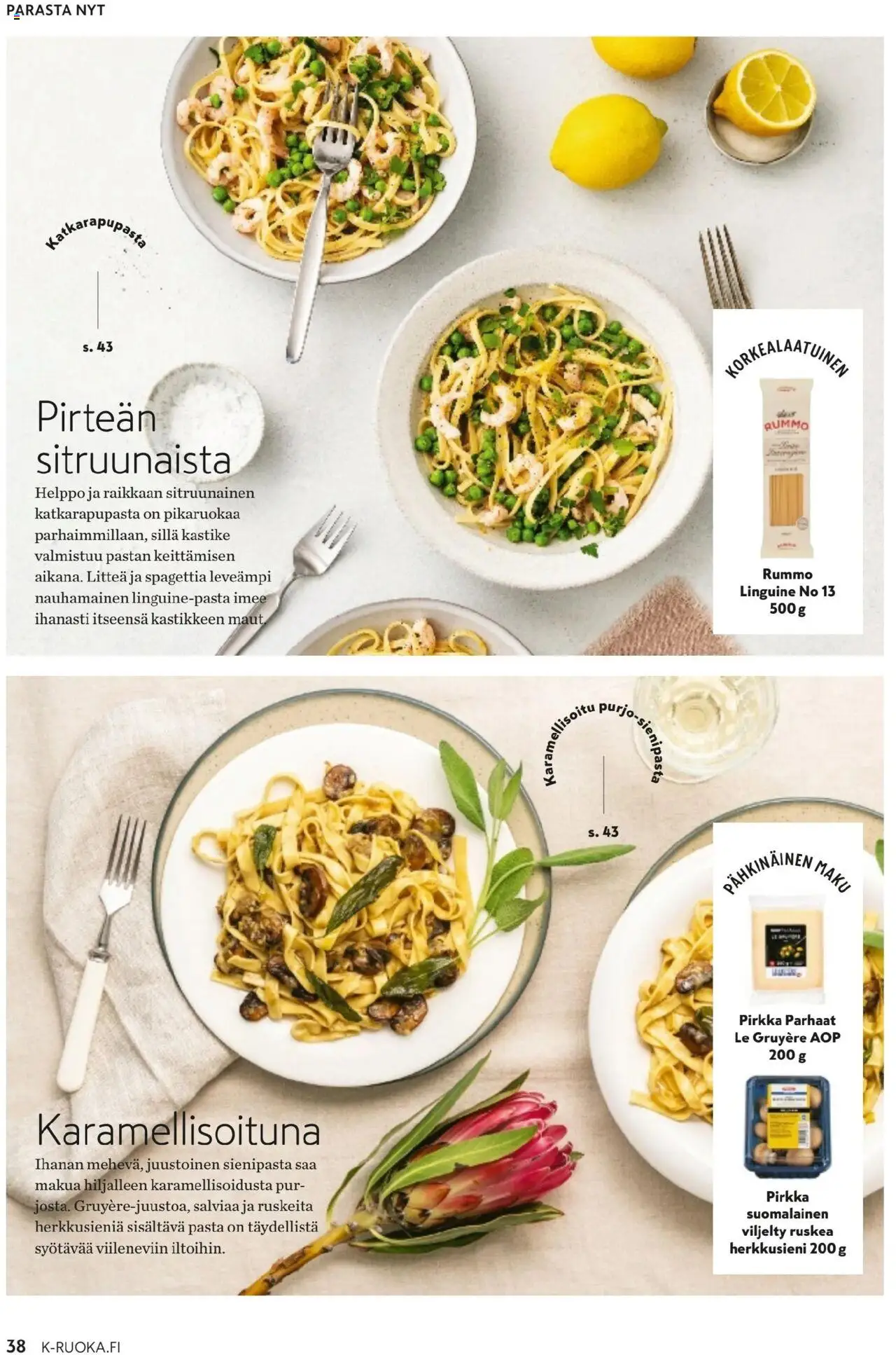K-Supermarket - K-Ruoka – voimassa 01.10.2025 alkaen | Sivu: 38 | Tuotteet: Pasta
