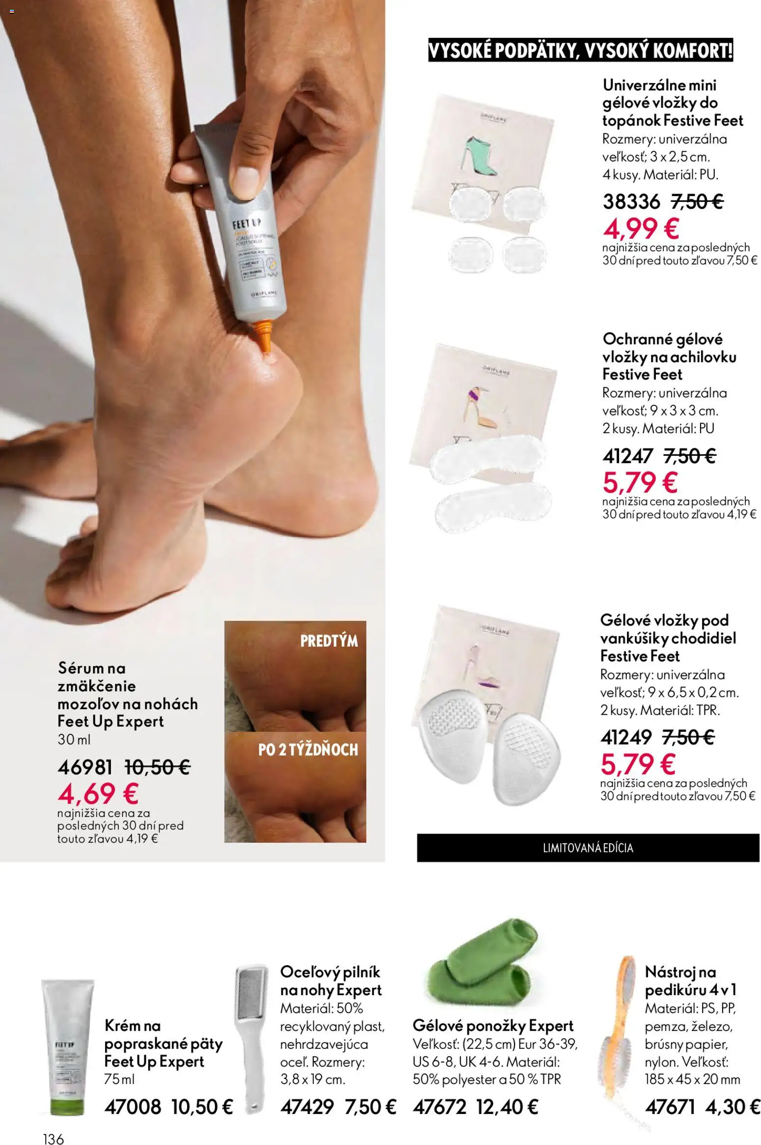 Nové Oriflame akcie – leták je platný od 04.03.2026 | Strana: 136 | Produkty: Ponožky, Krém