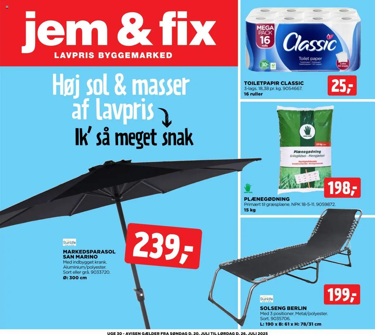 Jem & fix Tilbudsavis gyldig fra 20.07.2025 | Side: 1 | Produkter: Toilet
