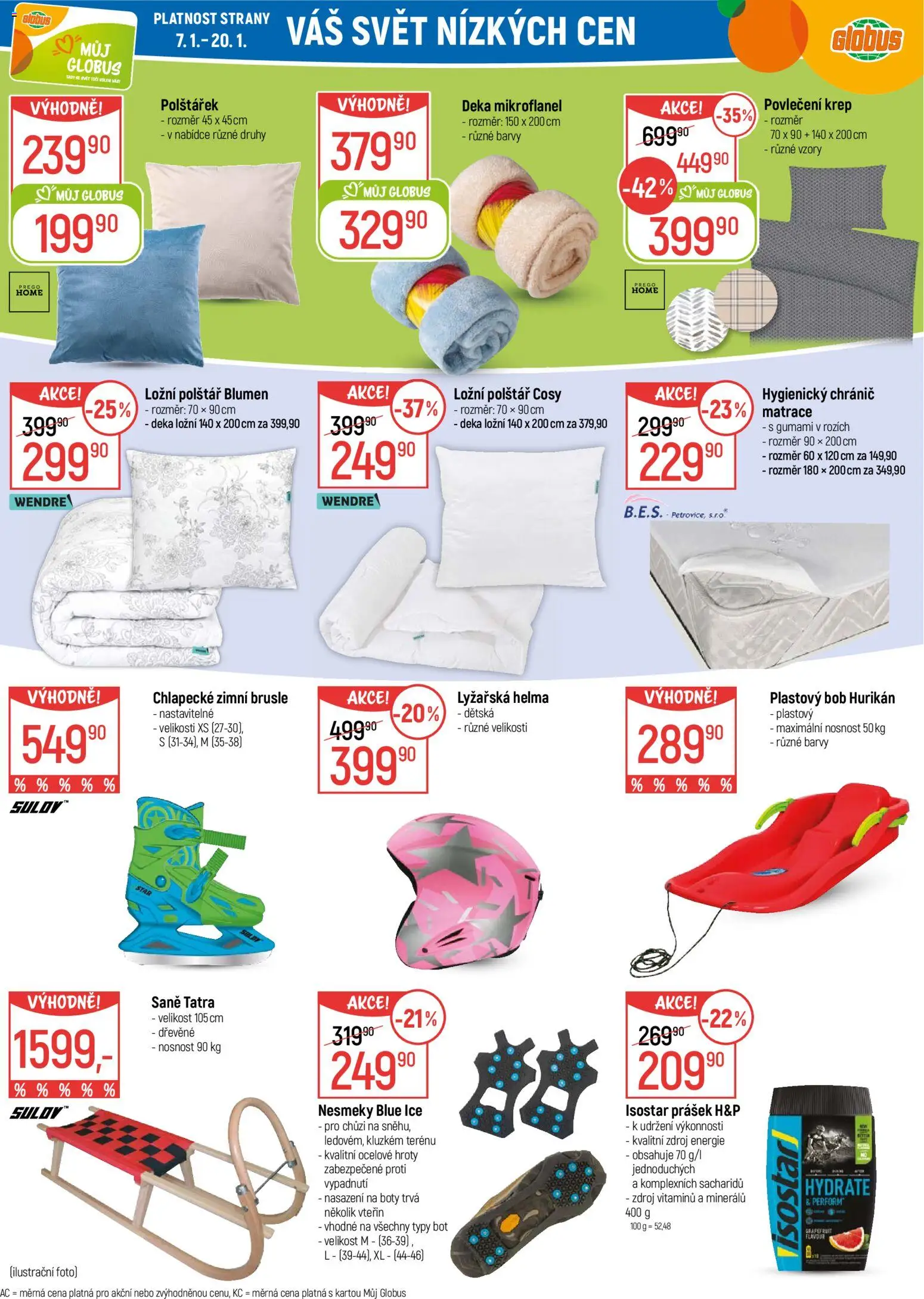 Globus leták - Opava od 07.01.2026 | Strana: 24 | Produkty: Helma, Lyžařská helma, Povlečení, Barvy