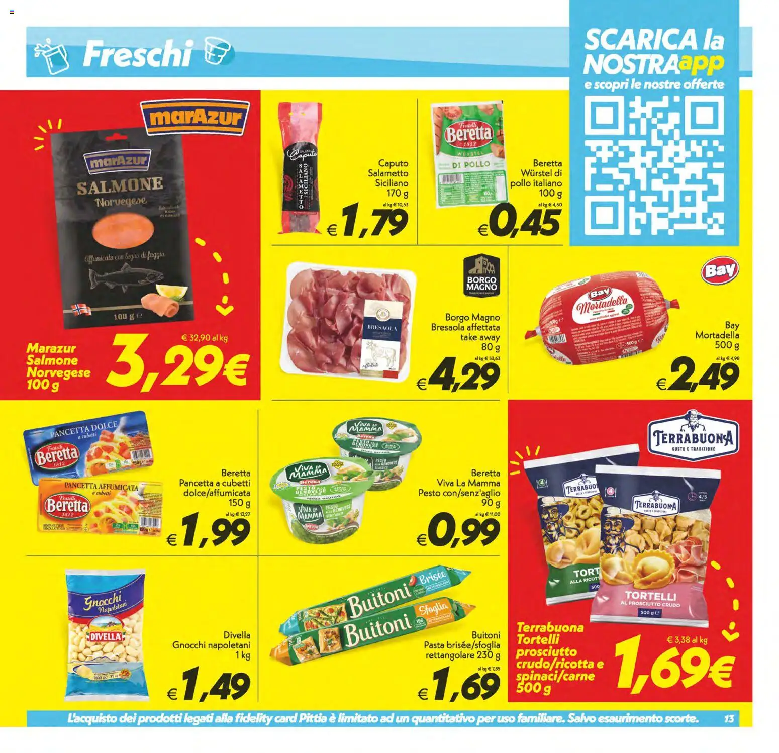 Volantino SuperConveniente del 28.04.2026 | Pagina: 13 | Prodotti: Pollo, Pasta, Wurstel, Mortadella