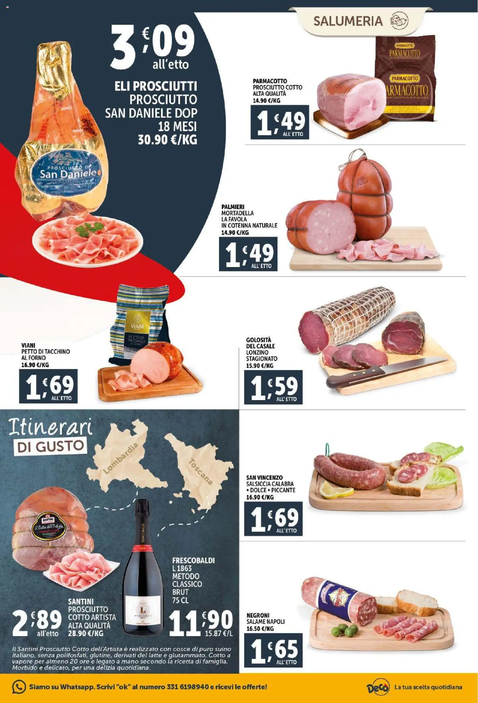 Volantino Decò del 30.01.2026 | Pagina: 5 | Prodotti: Salame, Tacchino, Prosciutto, Forno