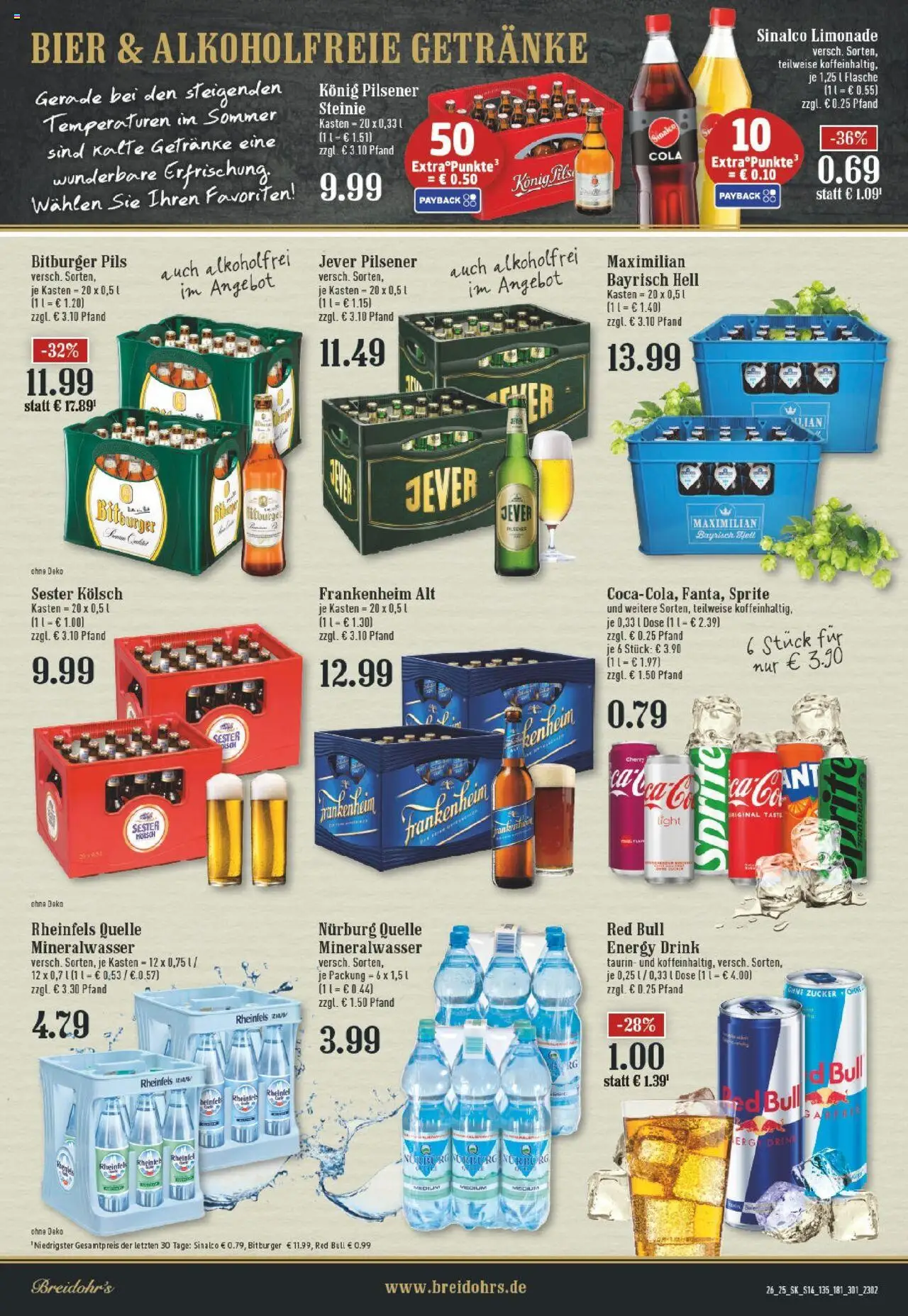 Edeka prospekt Hilden	 - gültig ab dem 22.06.2025 | Seite: 14 | Produkte: Bitburger, Sprite, Cola, Rheinfels quelle