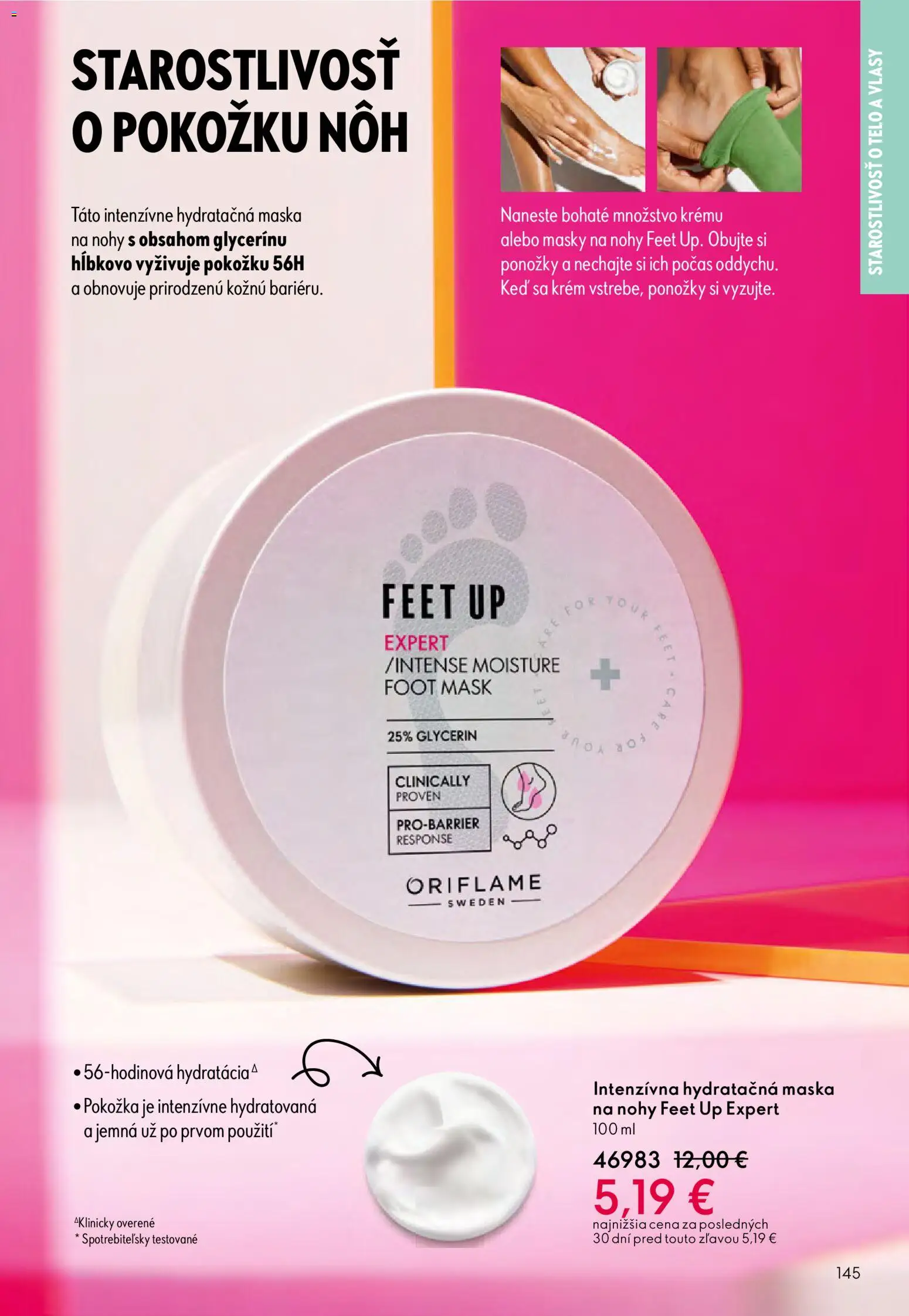 Nové Oriflame akcie – leták je platný od 24.12.2025 | Strana: 145 | Produkty: Maska, Ponožky, Krém