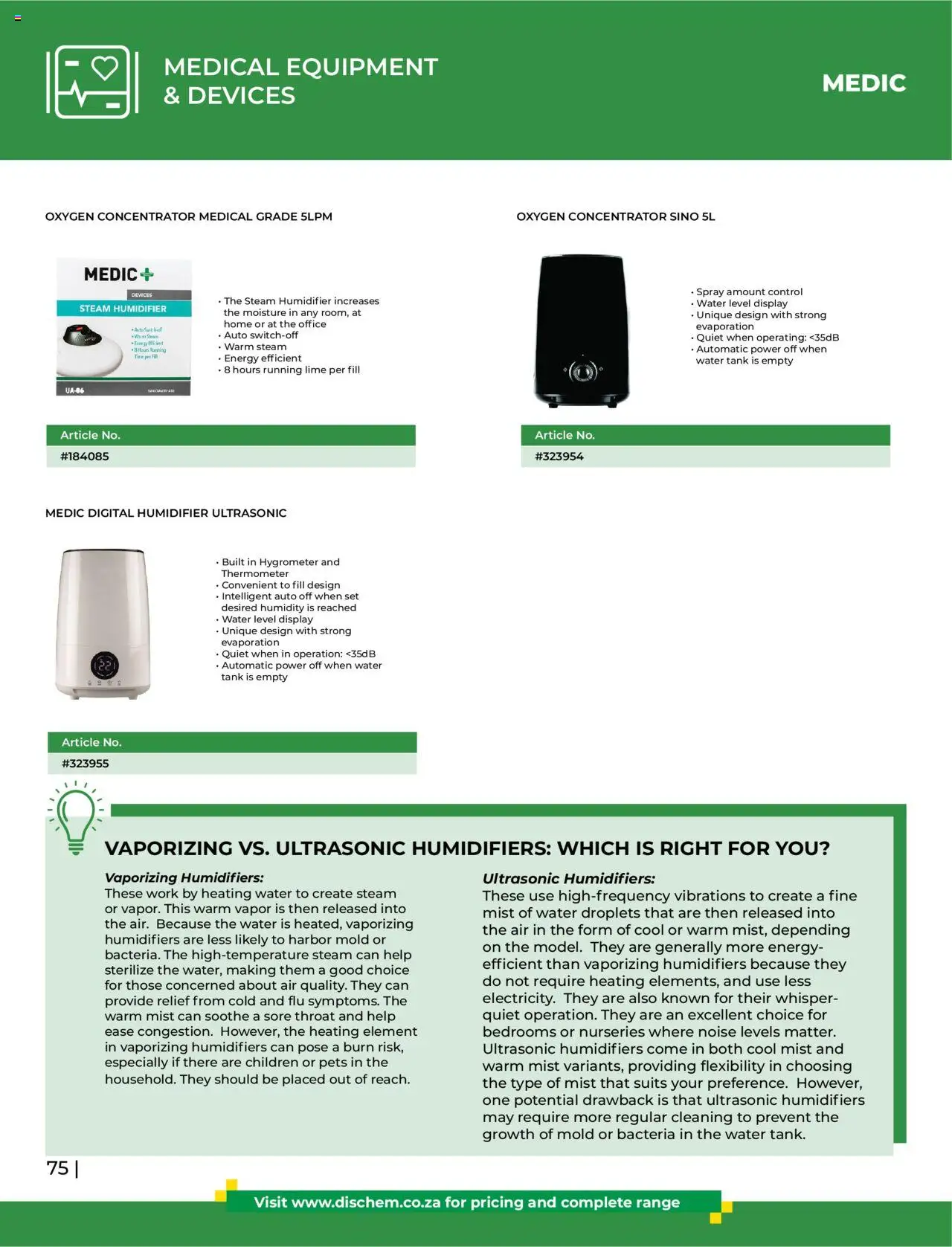 Dis-Chem - HomeCare Catalogue │ valid from 01.01.2025 | Page: 78 | Products: Tank, Thermometer, Water, Lime
