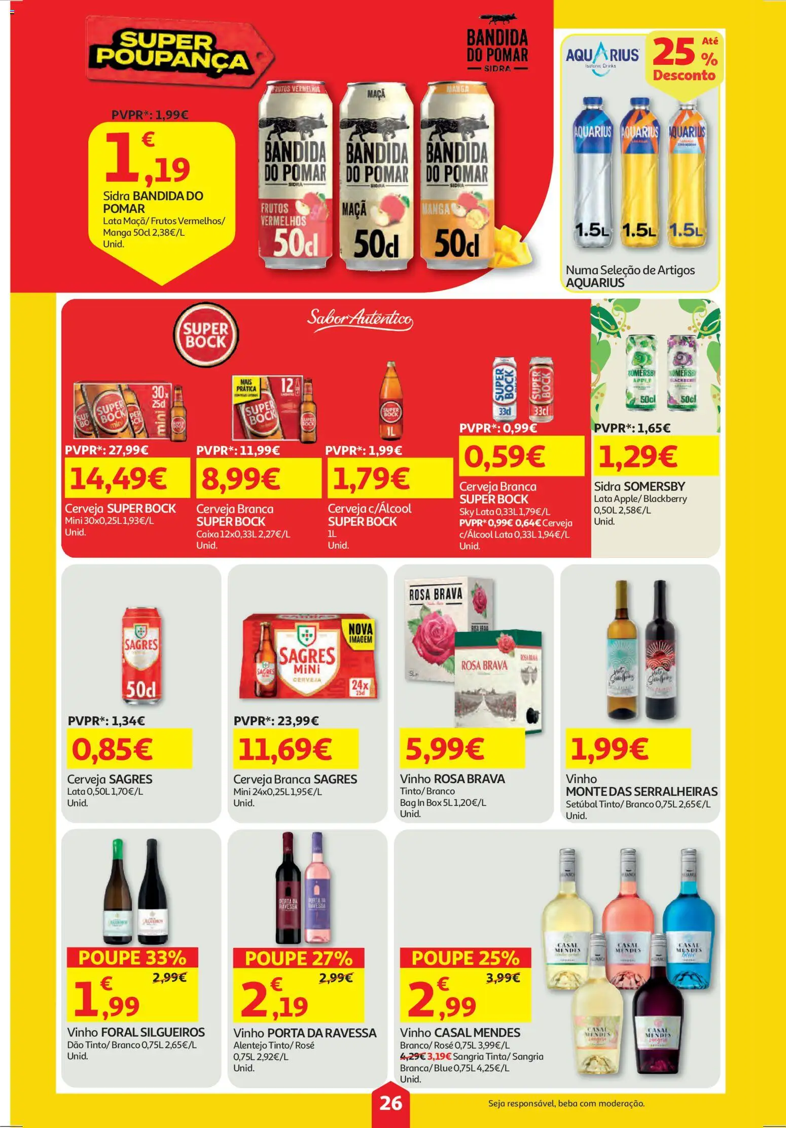 Auchan folheto │ válido de 30.10.2025 | Página: 26 | Produtos: Super bock sky, Caixa, Vinho, Cerveja