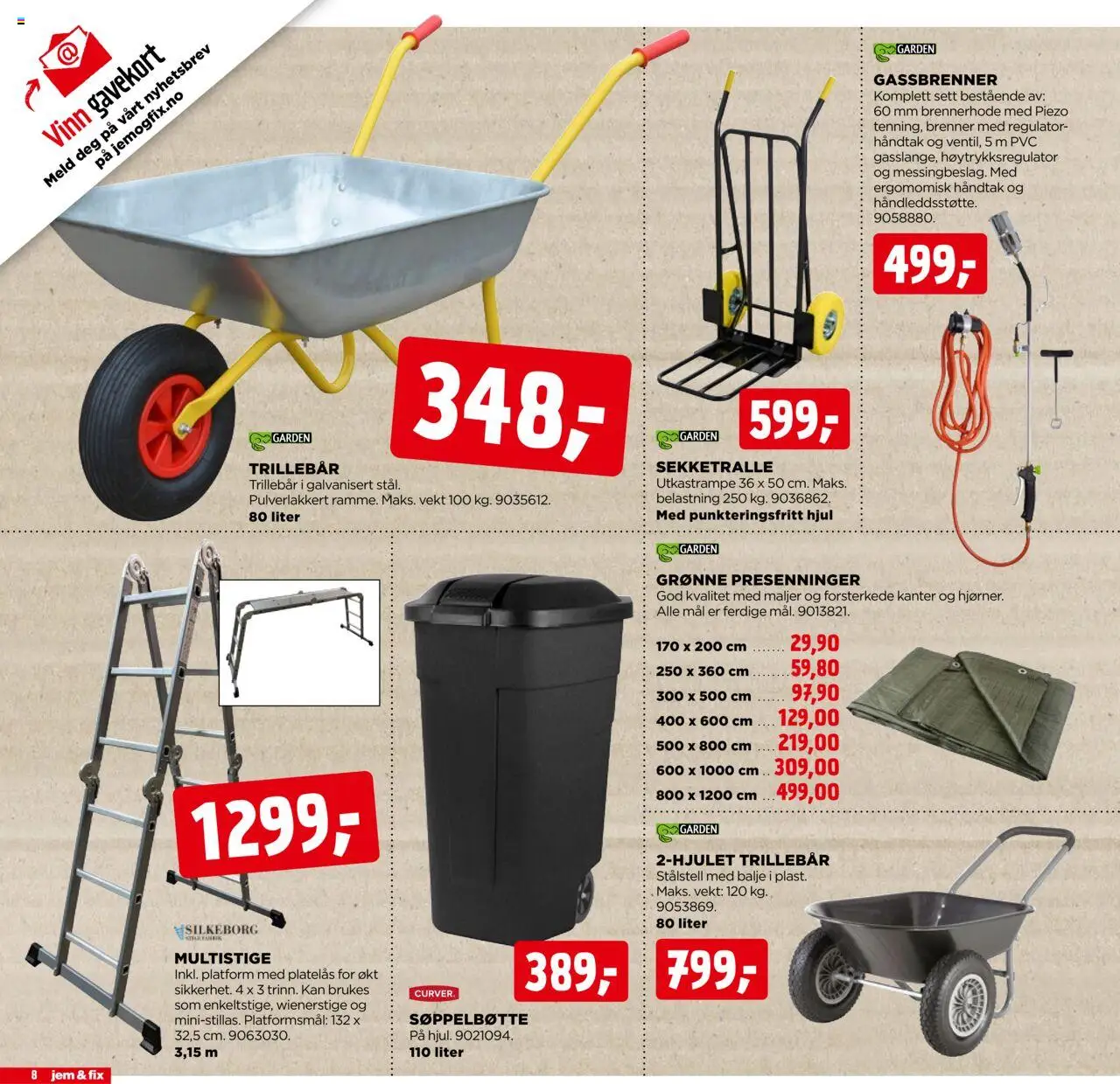  | Side: 8 | Produkter: Vekt, Søppelbøtte, Håndtak