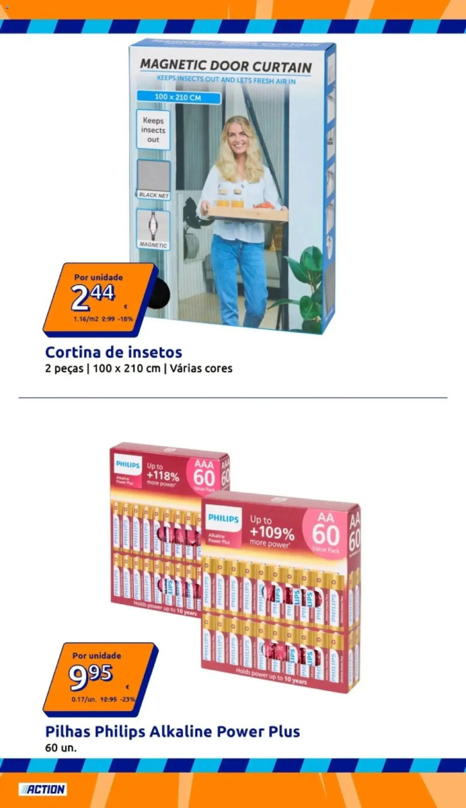 Action folheto │ válido de 29.04.2026 | Página: 12 | Produtos: Pilhas, Cortina