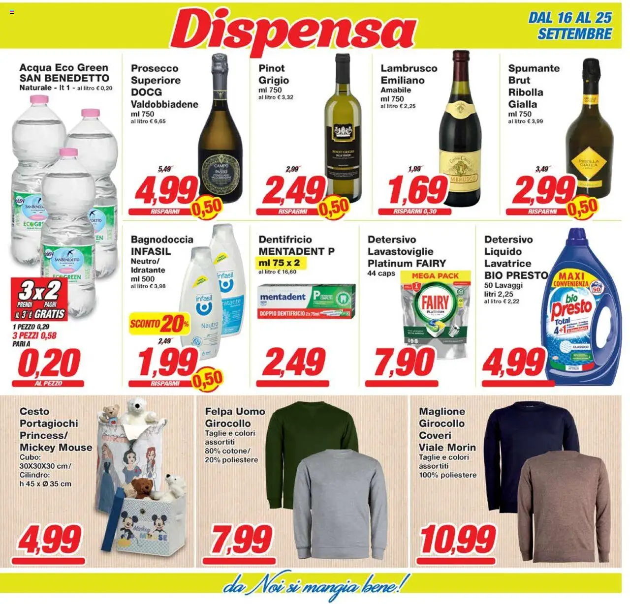 Volantino Prix del 16.09.2025 | Pagina: 15 | Prodotti: Felpa, Acqua, Maglione, Lavastoviglie