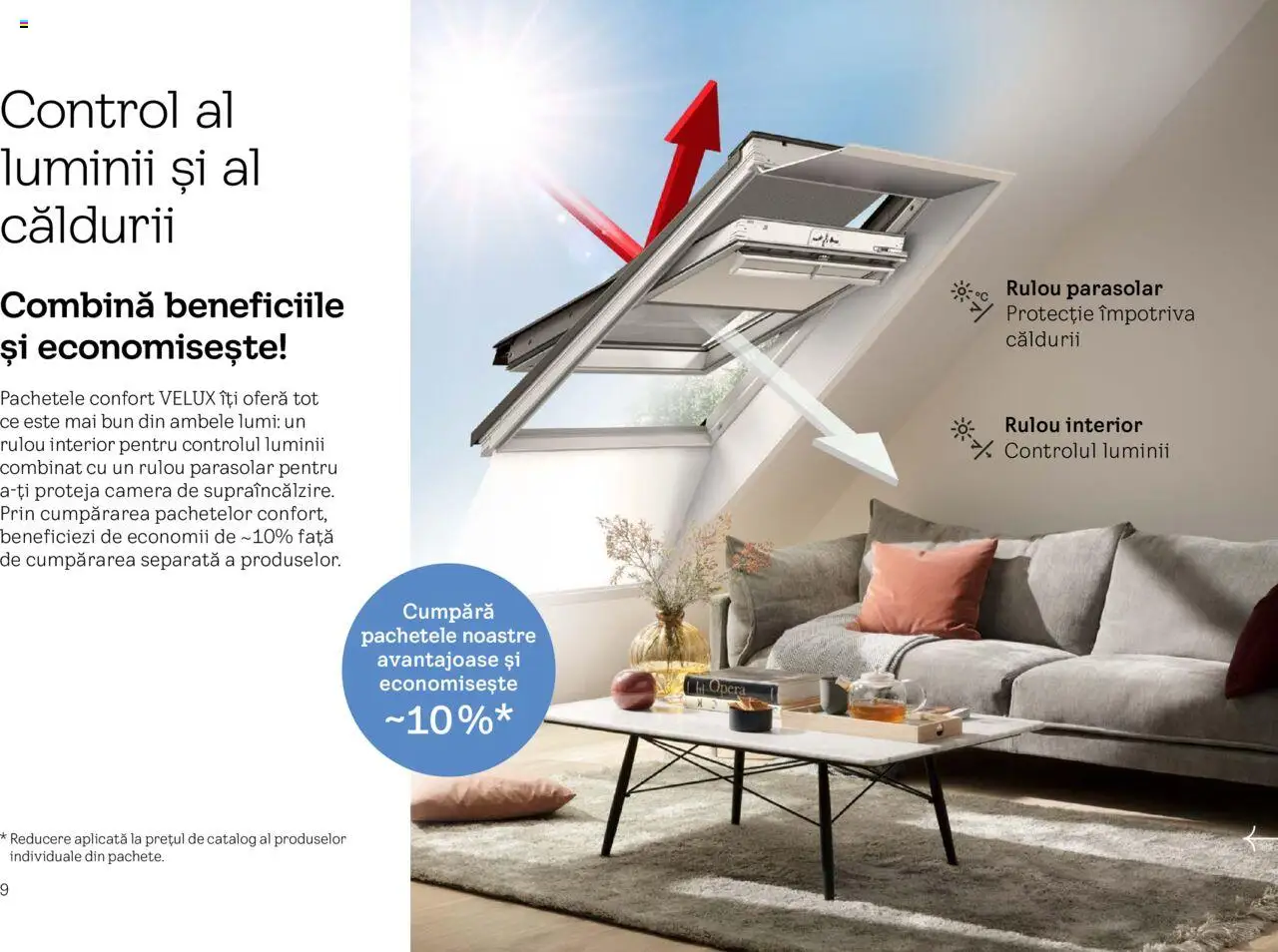 Velux catalog - Explorează pachetele de produse – valabil de la 25.02.2025 | Pagină: 9 | Produse: Cameră