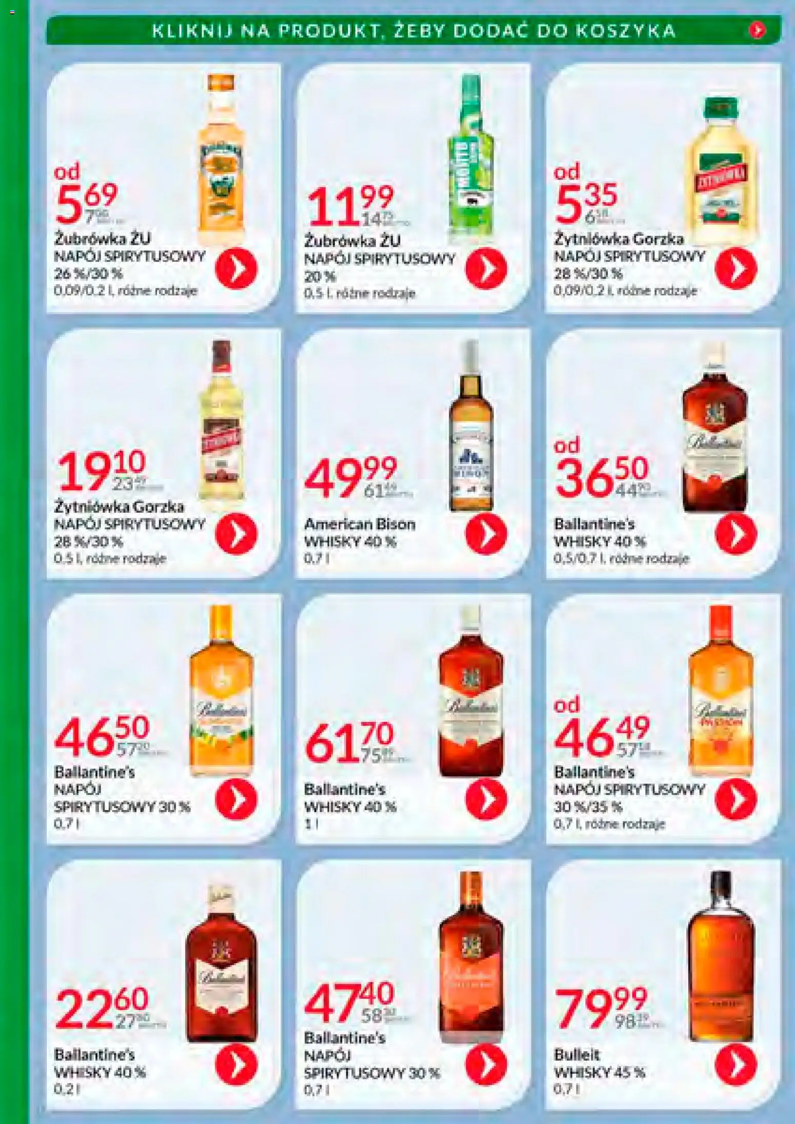 Eurocash Gazetka - Katalog Alkoholowy 12 od 01.12.2025 | Strona: 17 | Produkty: Żubrówka, Whisky