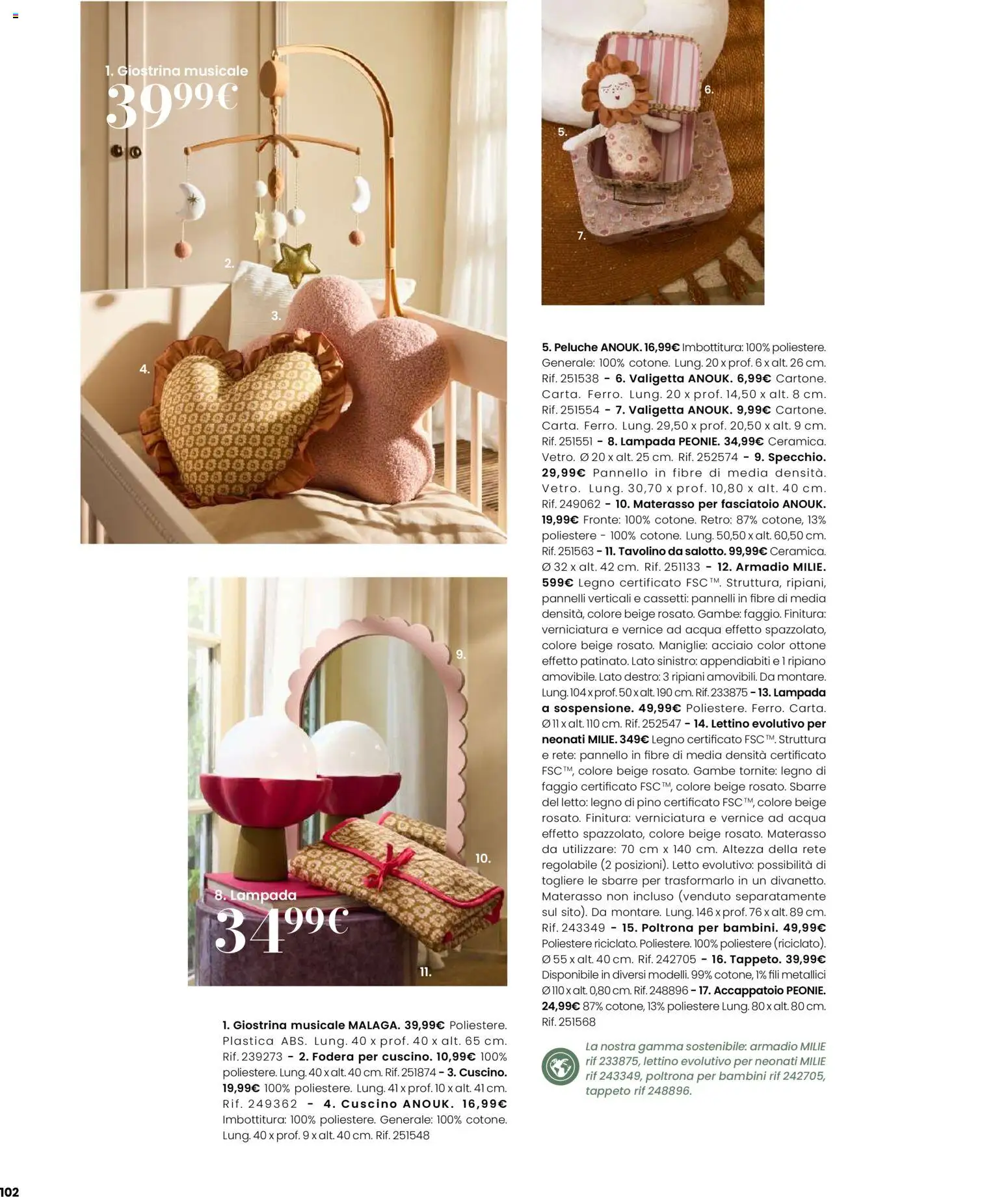 Volantino Maisons du Monde del 12.02.2026 | Pagina: 102 | Prodotti: Acqua, Letto, Cuscino, Armadio