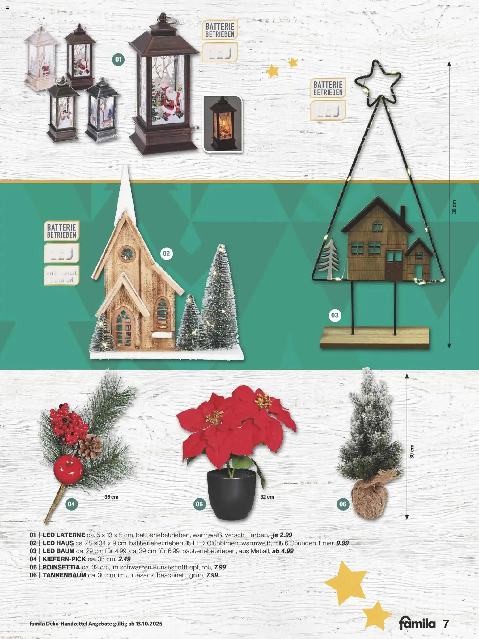 Famila Nordwest - Famila: Weihnachtsdeko – gültig ab 12.10.2025 | Seite: 7 | Produkte: Batterie