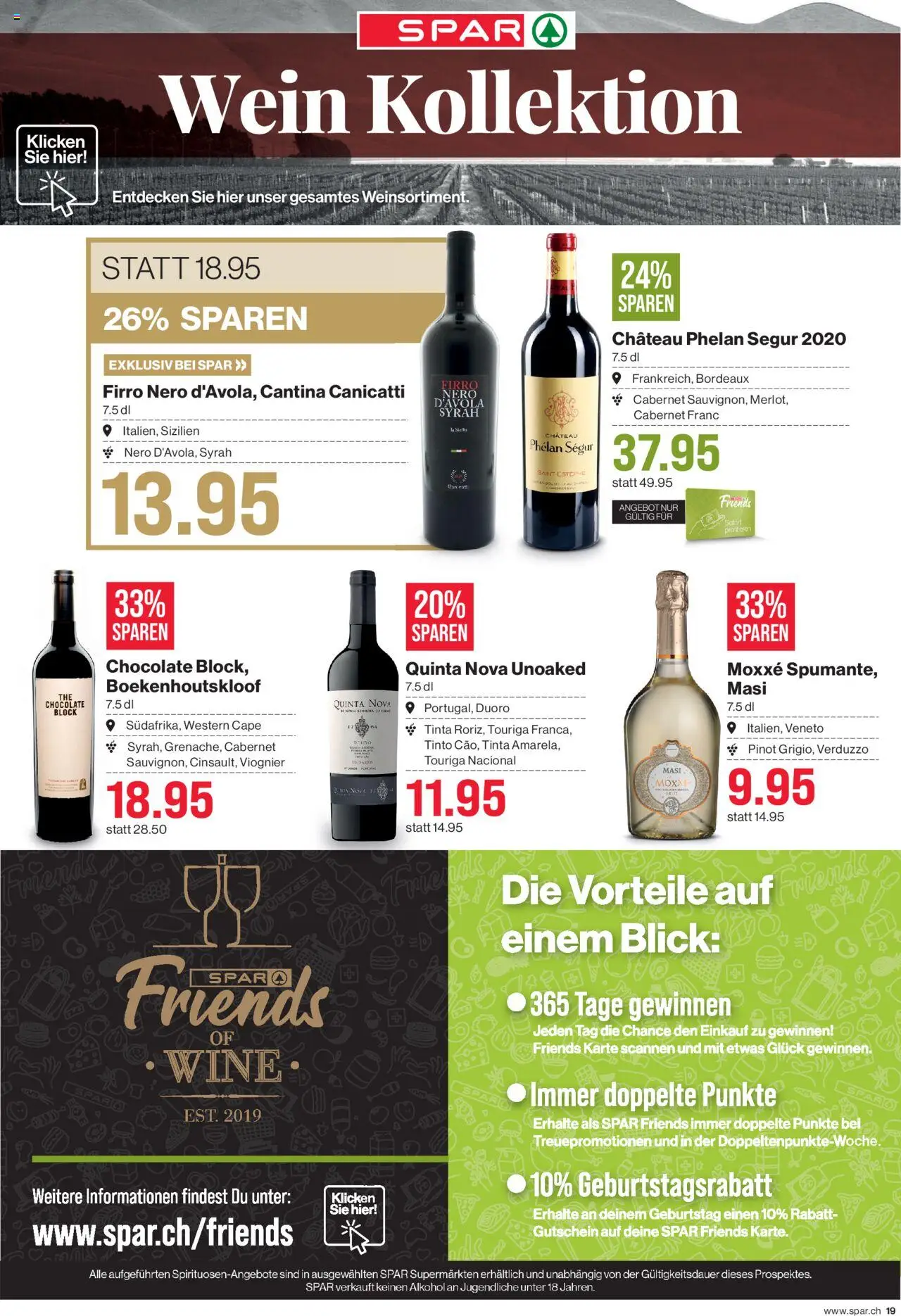 SPAR Aktionen – gültig ab 10.10.2025 | Seite: 19 | Produkte: Pizza, Wein, Nokia