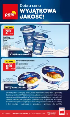 Pogląd oferty "POLOmarket gazetka" - ważna od 04.03.2026 | Strona: 59 | Produkty: Jogurt grecki, Słodycze, Tiramisu, Jogurt