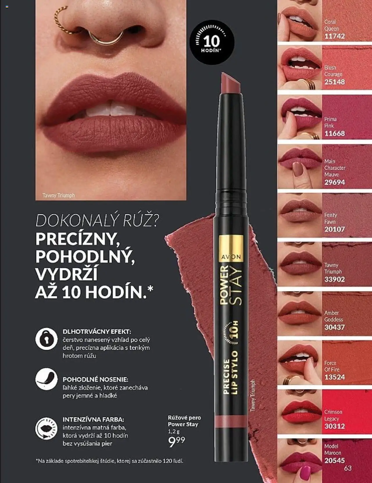 Nové Avon akcie – leták je platný od 01.10.2025 | Strana: 63 | Produkty: Pero